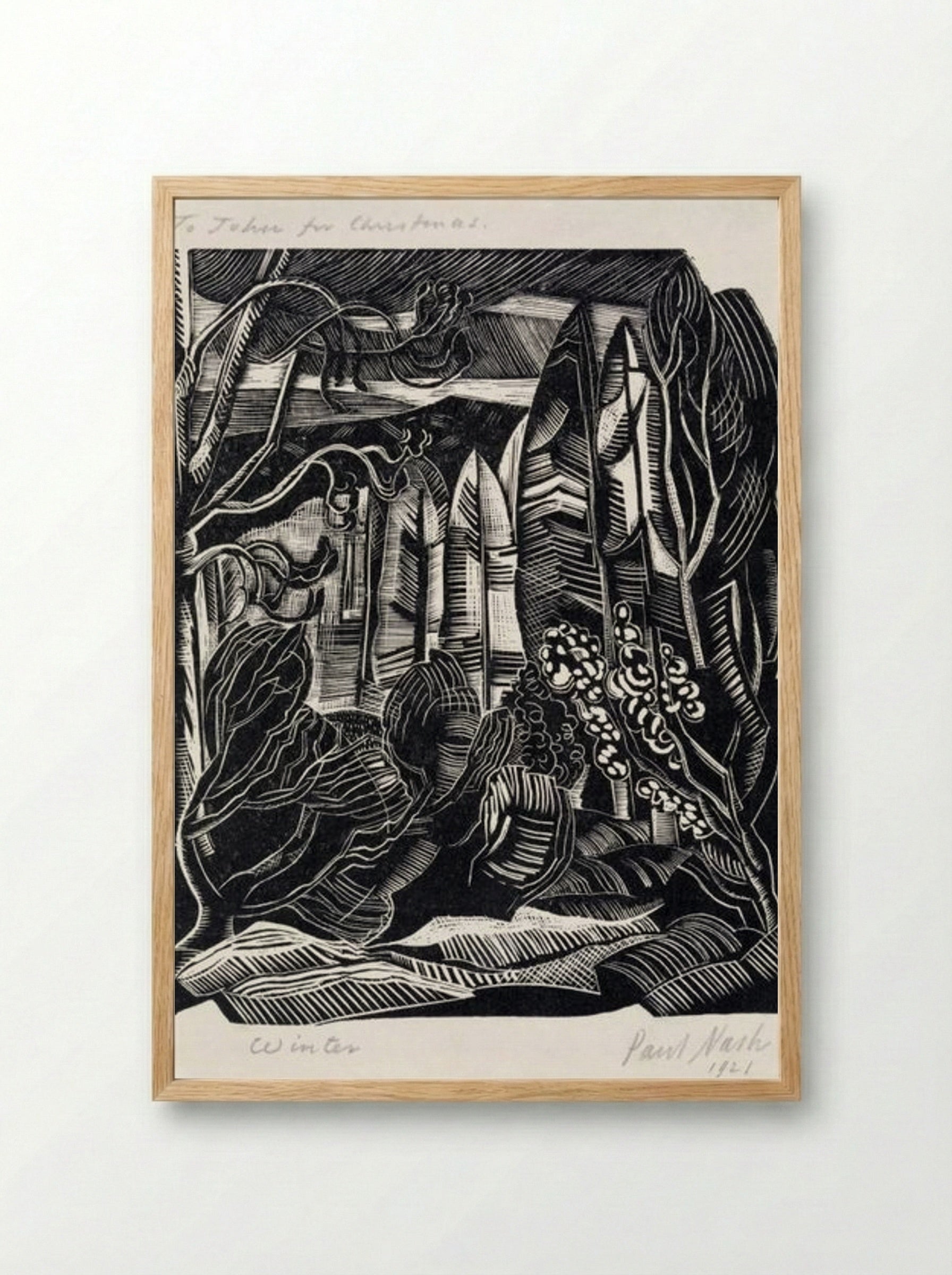 Winter, Hampden - Paul Nash - Framed Print Wood