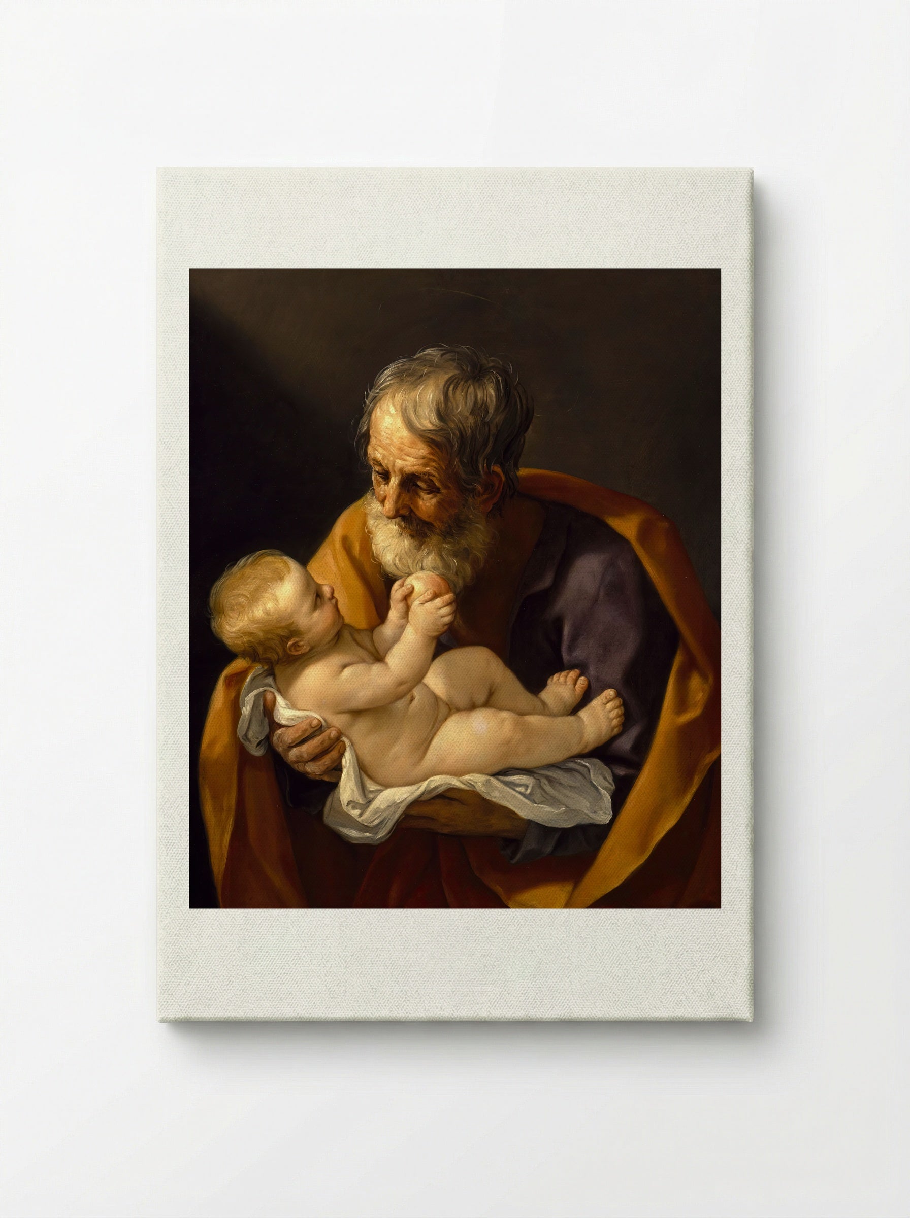 Saint Joseph and the Christ Child - Guido Reni - Canvas
