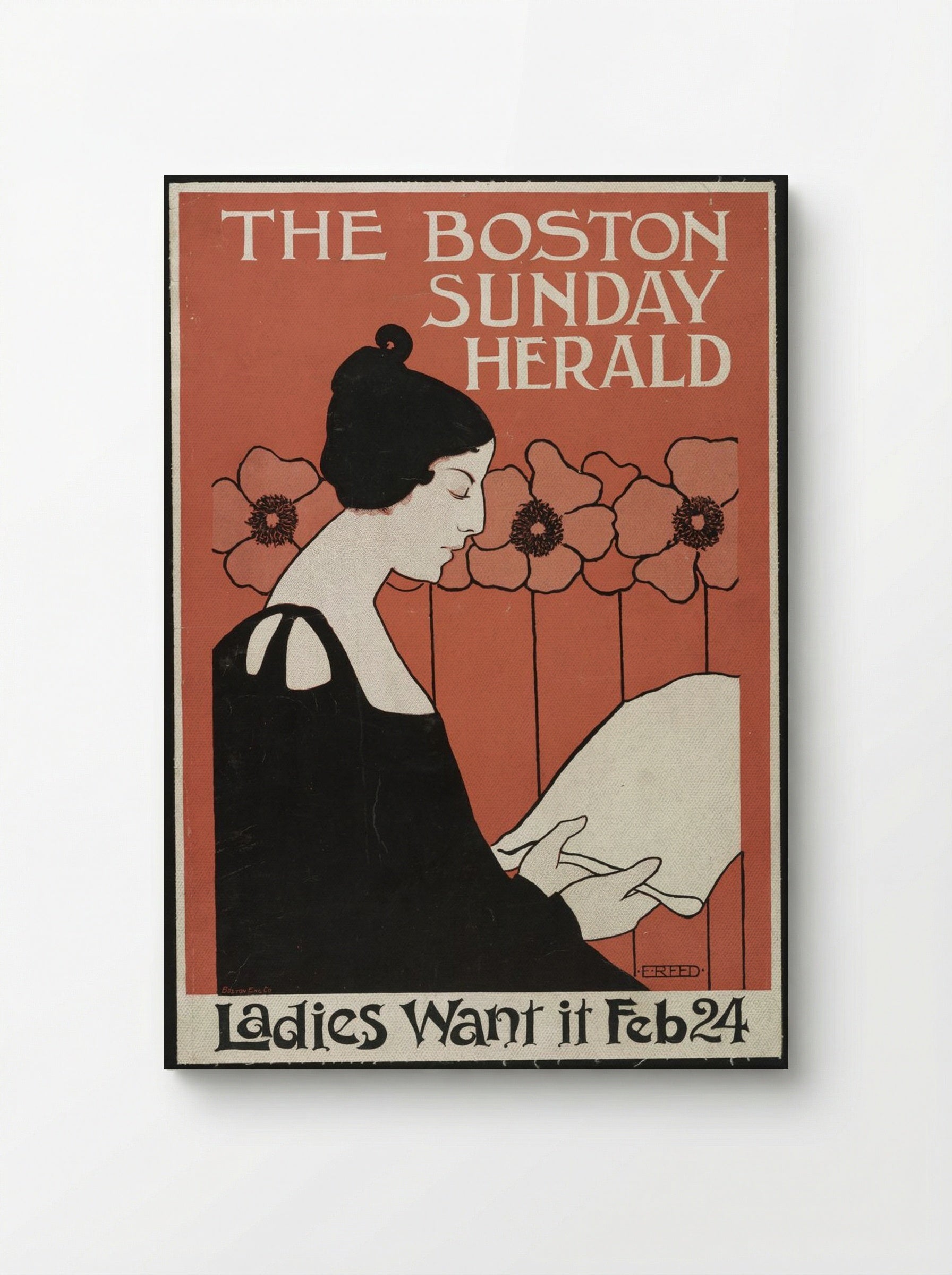 The Boston Sunday Herald - Ladies Want It Feb 24 - Ethel Reed - Canvas