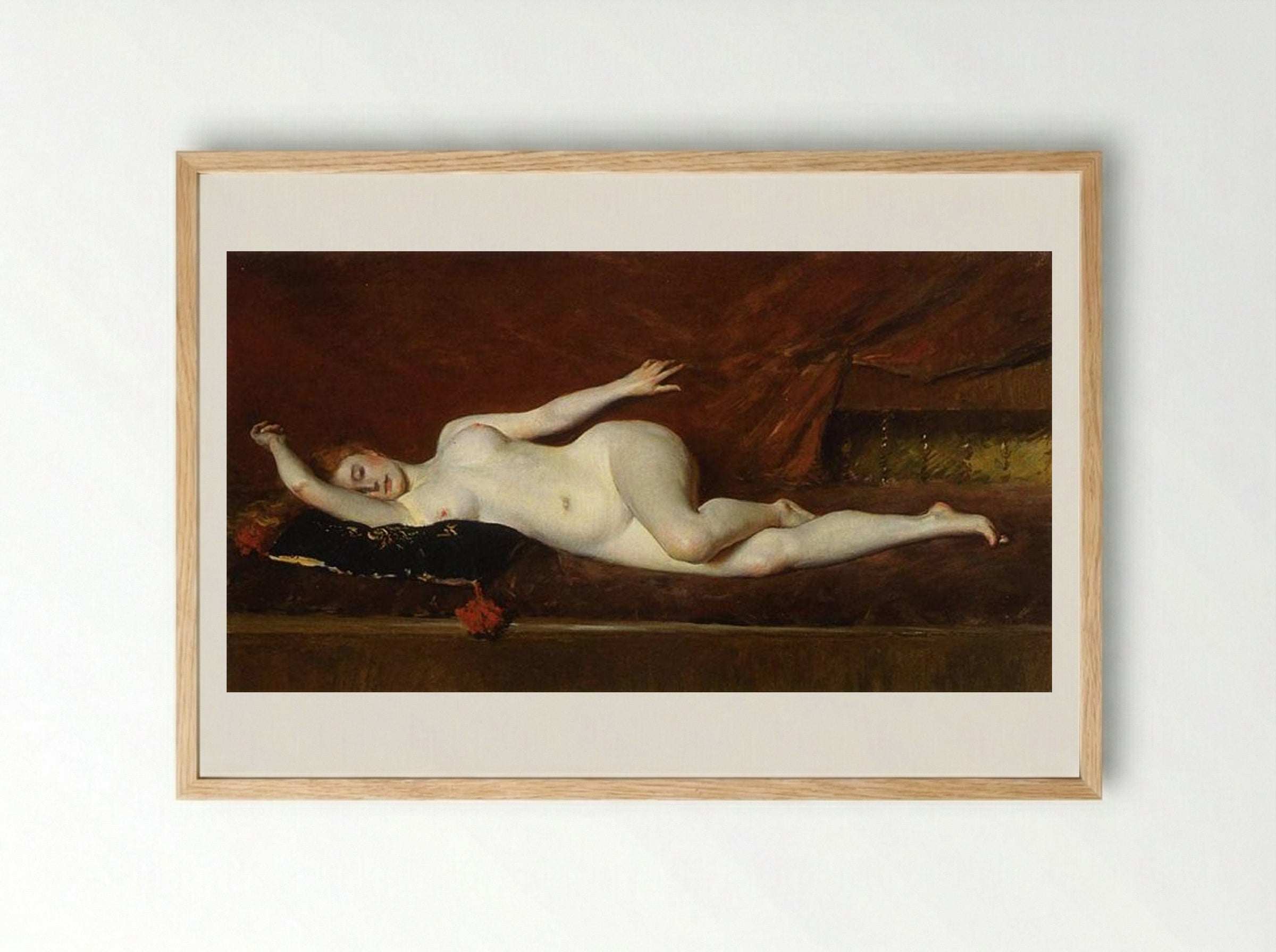 A Study in Curves - William Merritt Chase - Framed Print Wood
