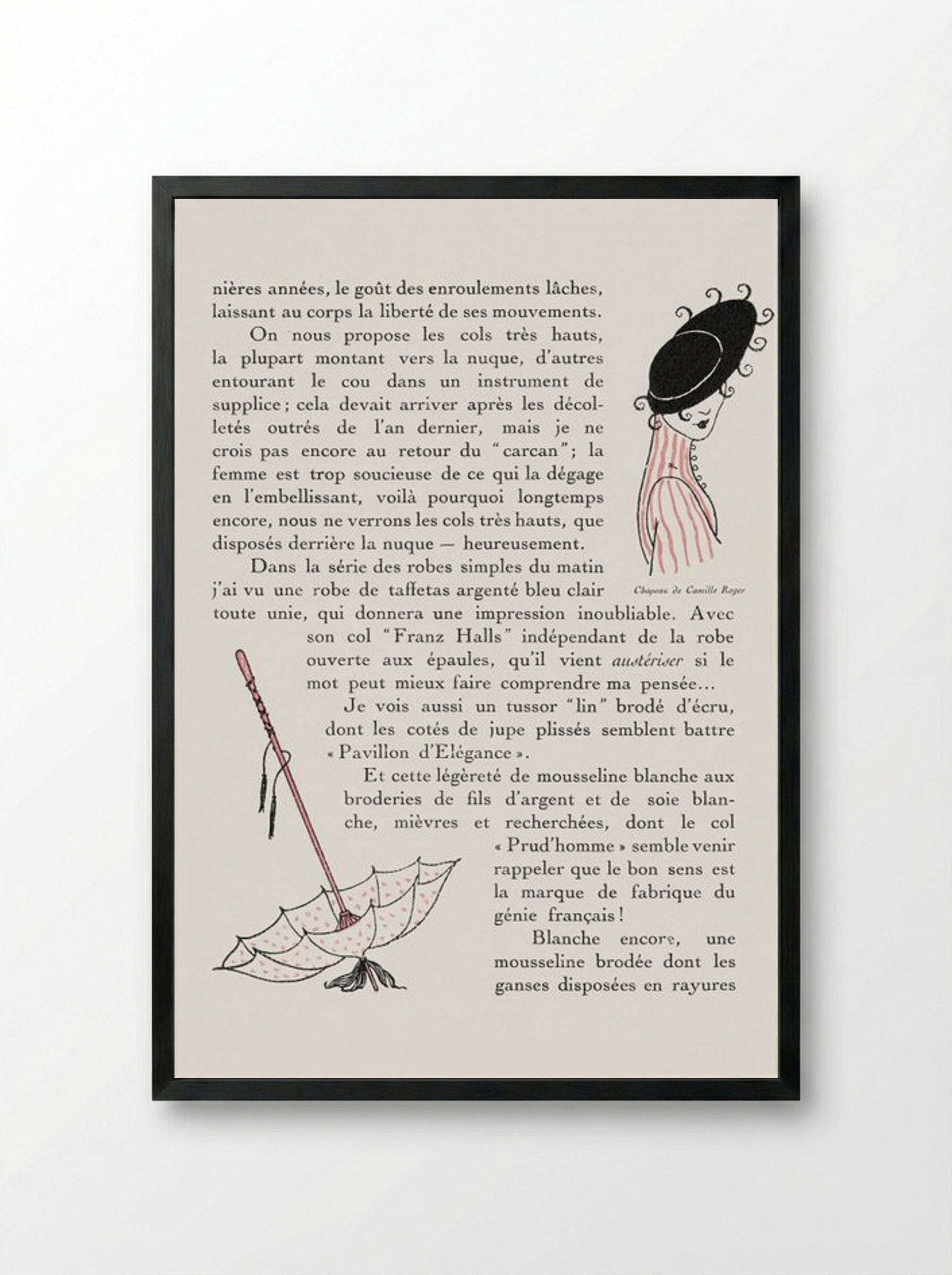 Autours Simples - George Barbier - Framed Print Black