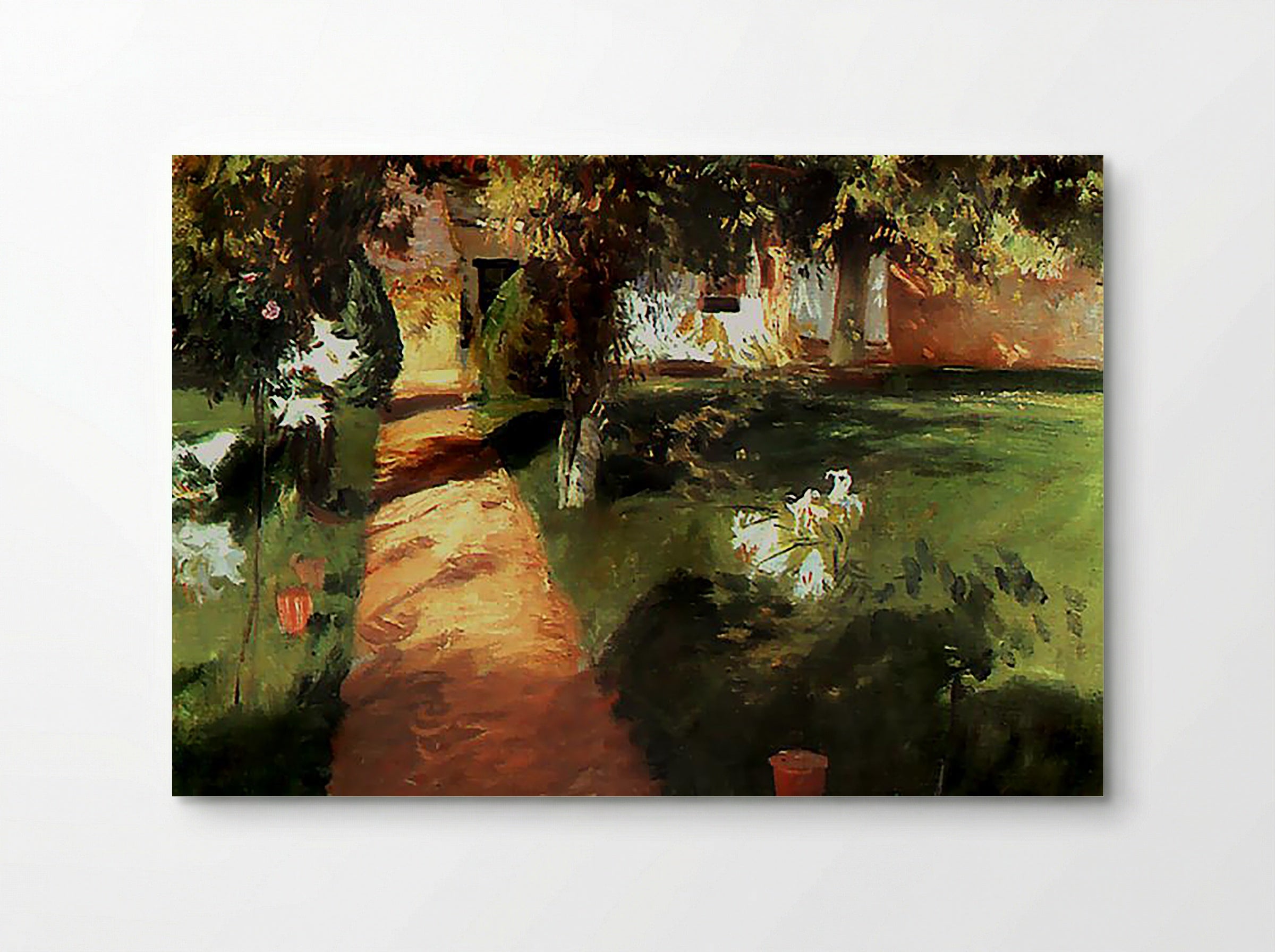 Untitled (Garden Path with Flowers) - Fine Art Print - Poster