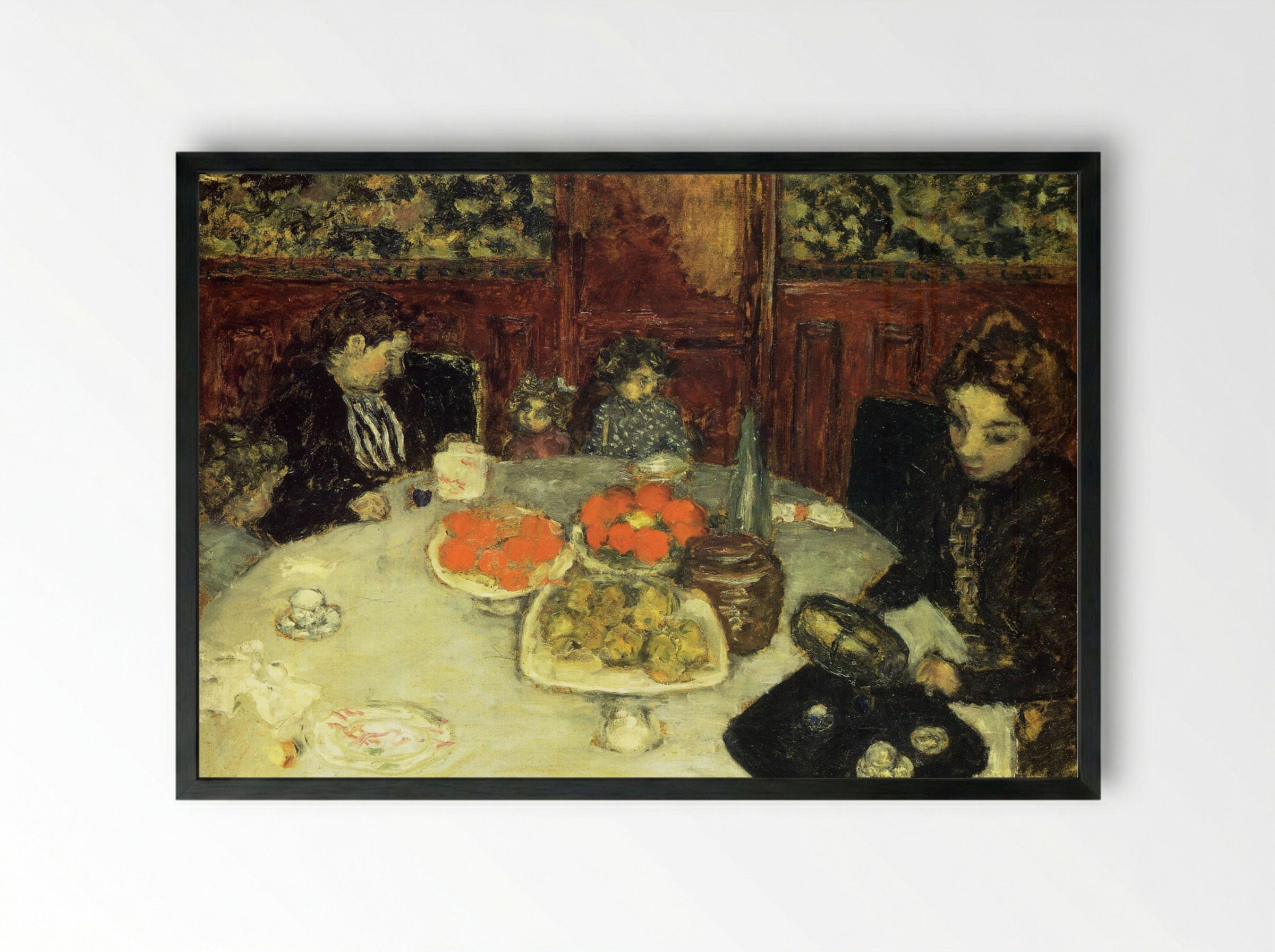 The Luncheon - Pierre-Auguste Renoir - Framed Print Black