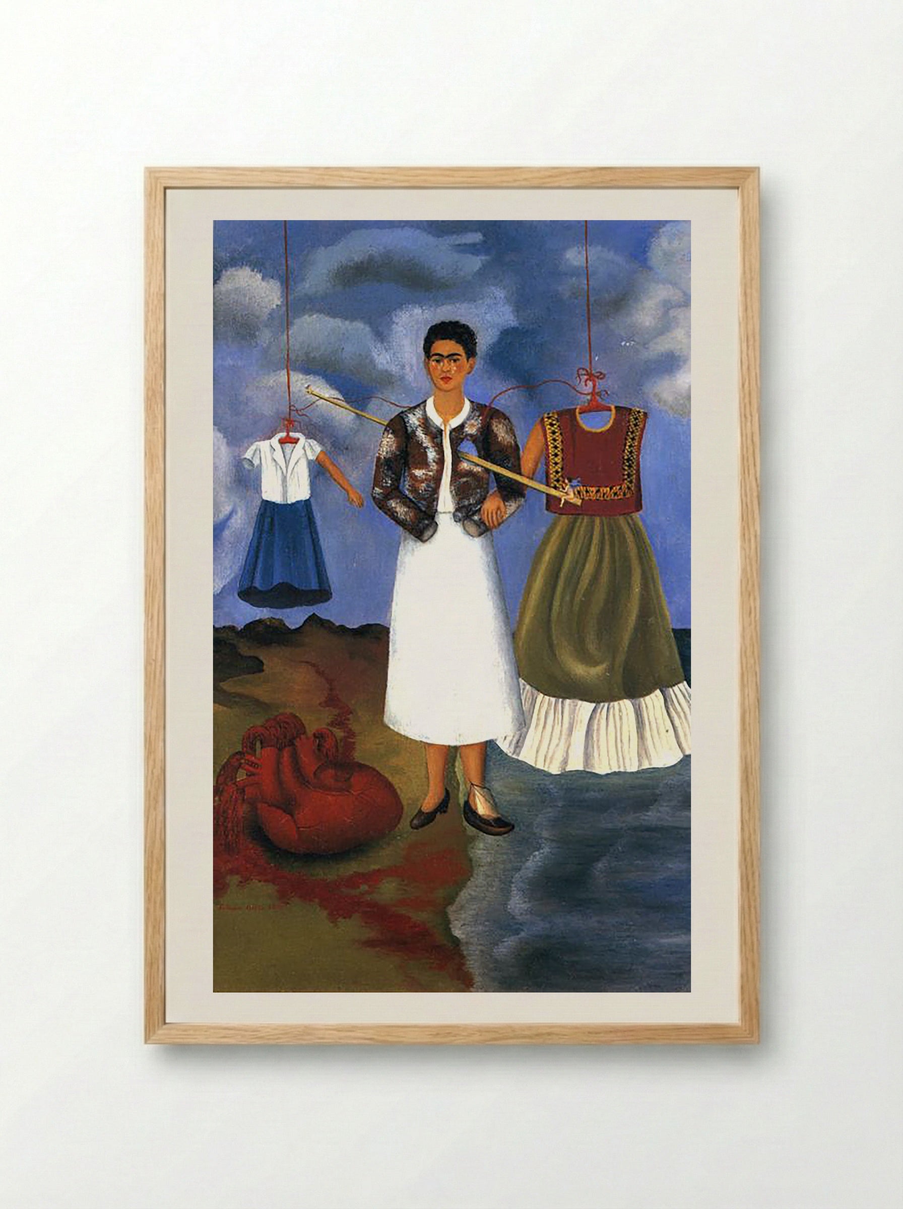Memory (The Heart) - Frida Kahlo - Framed Print Wood