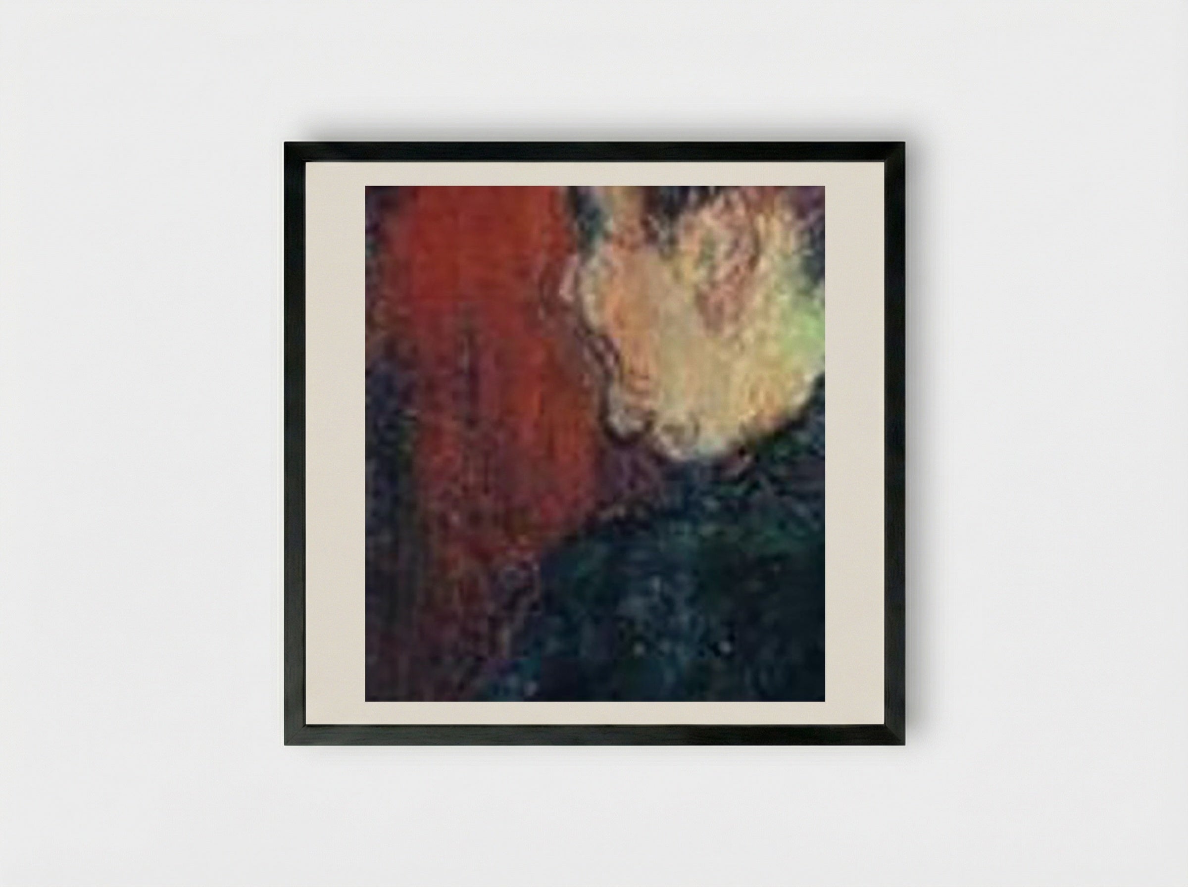 The Singing Lesson (The Teacher, Mlle. Dihau, with Mme. Faveraud) - Henri de Toulouse-Lautrec - Framed Print Black
