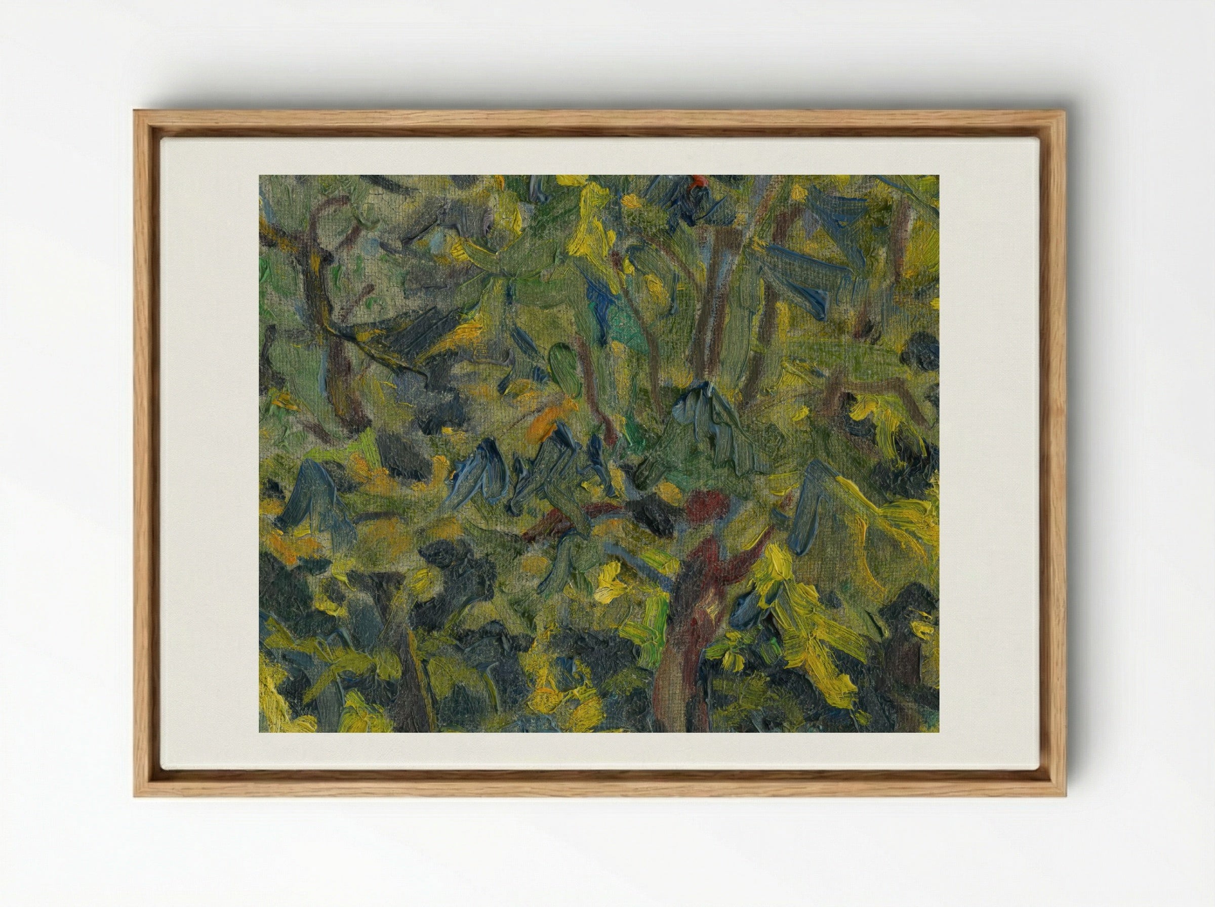 In the Park - Konstantin Bauer - Framed Canvas Wood