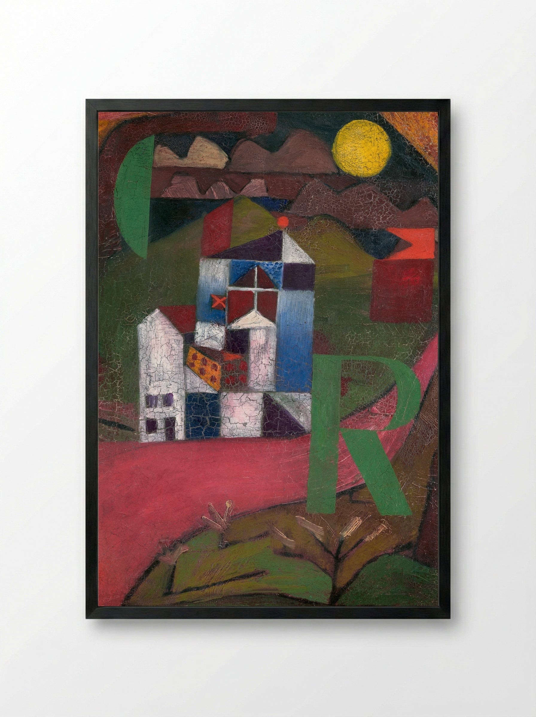 Villa R - Paul Klee - Framed Print Black