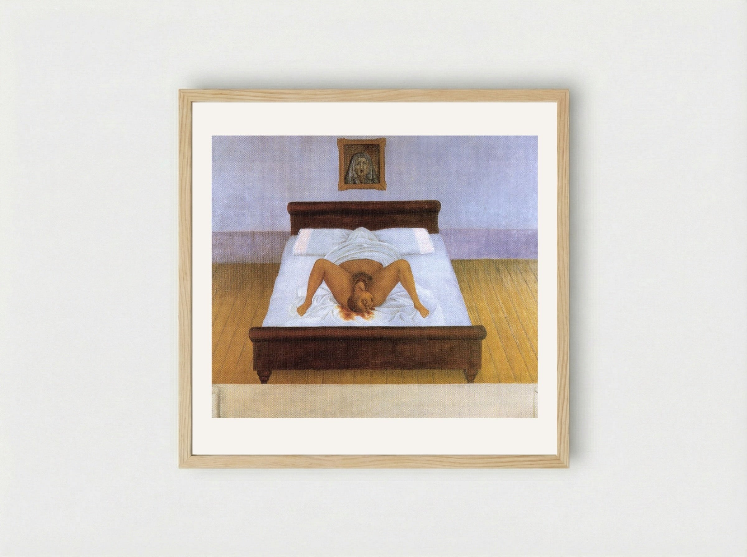 My Birth - Frida Kahlo - Framed Print Wood