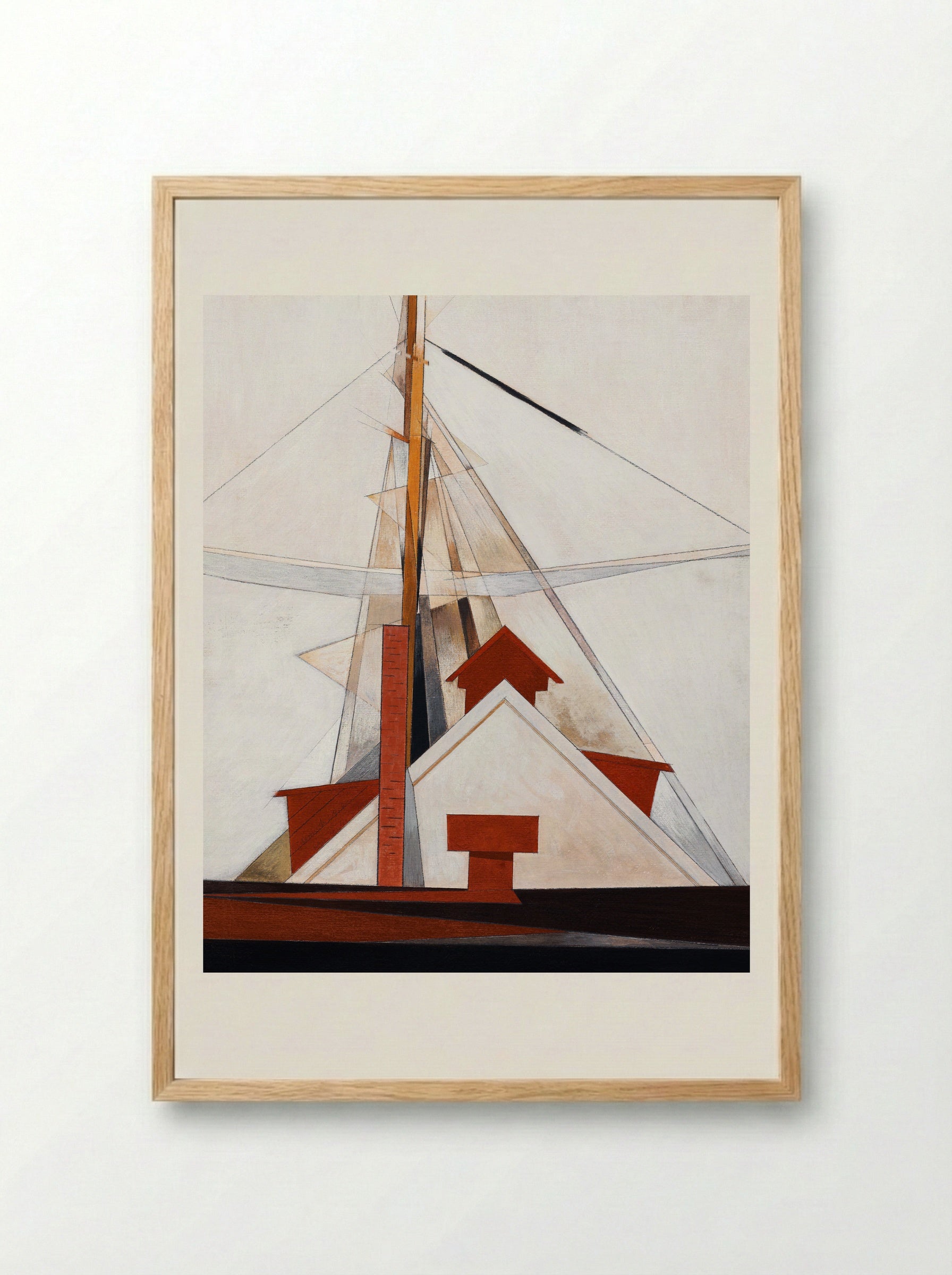 Masts - Charles Demuth - Framed Print Wood