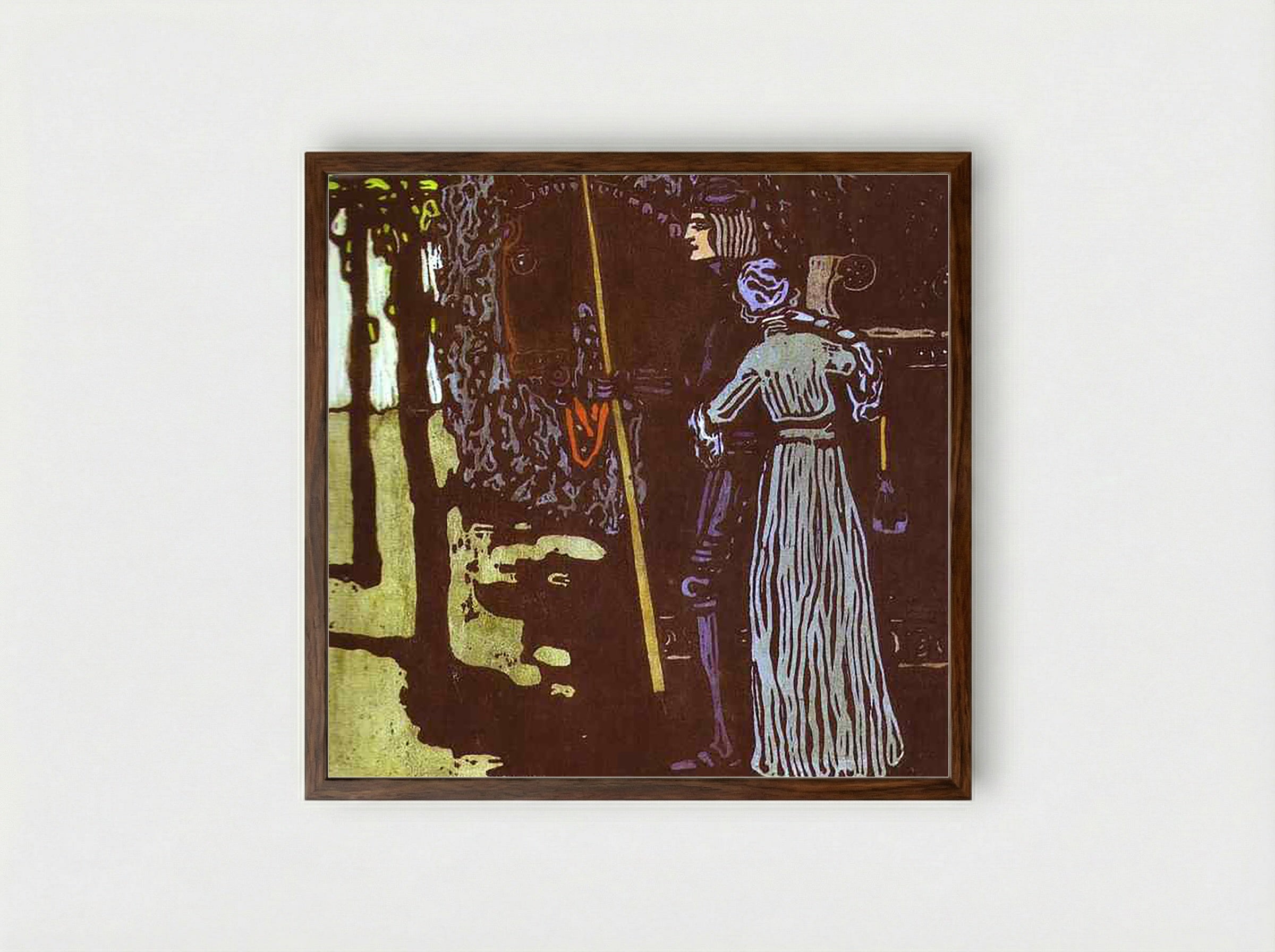 Farewell - Ethel Reed - Framed Print Dark Wood