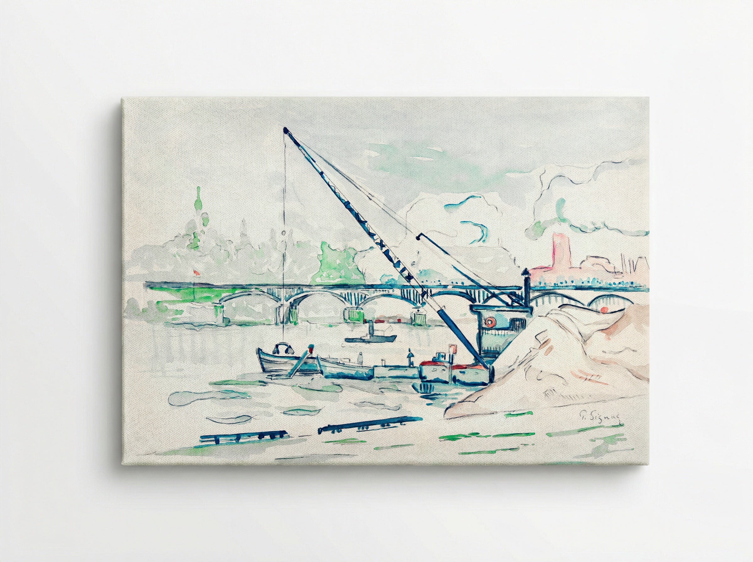 Le Pont des Arts - Paul Signac - Canvas