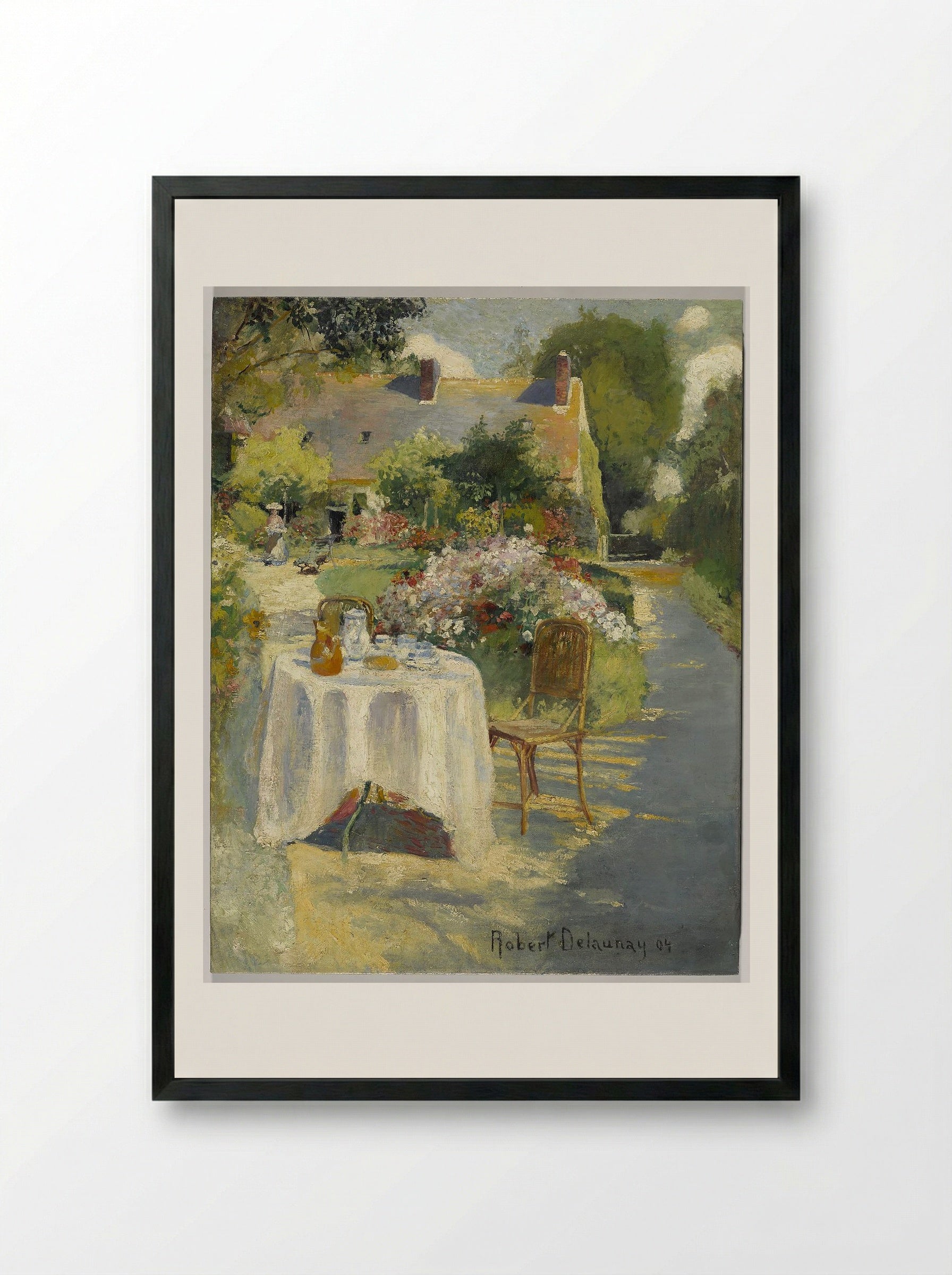 In the Garden - Robert Delaunay - Framed Print Black