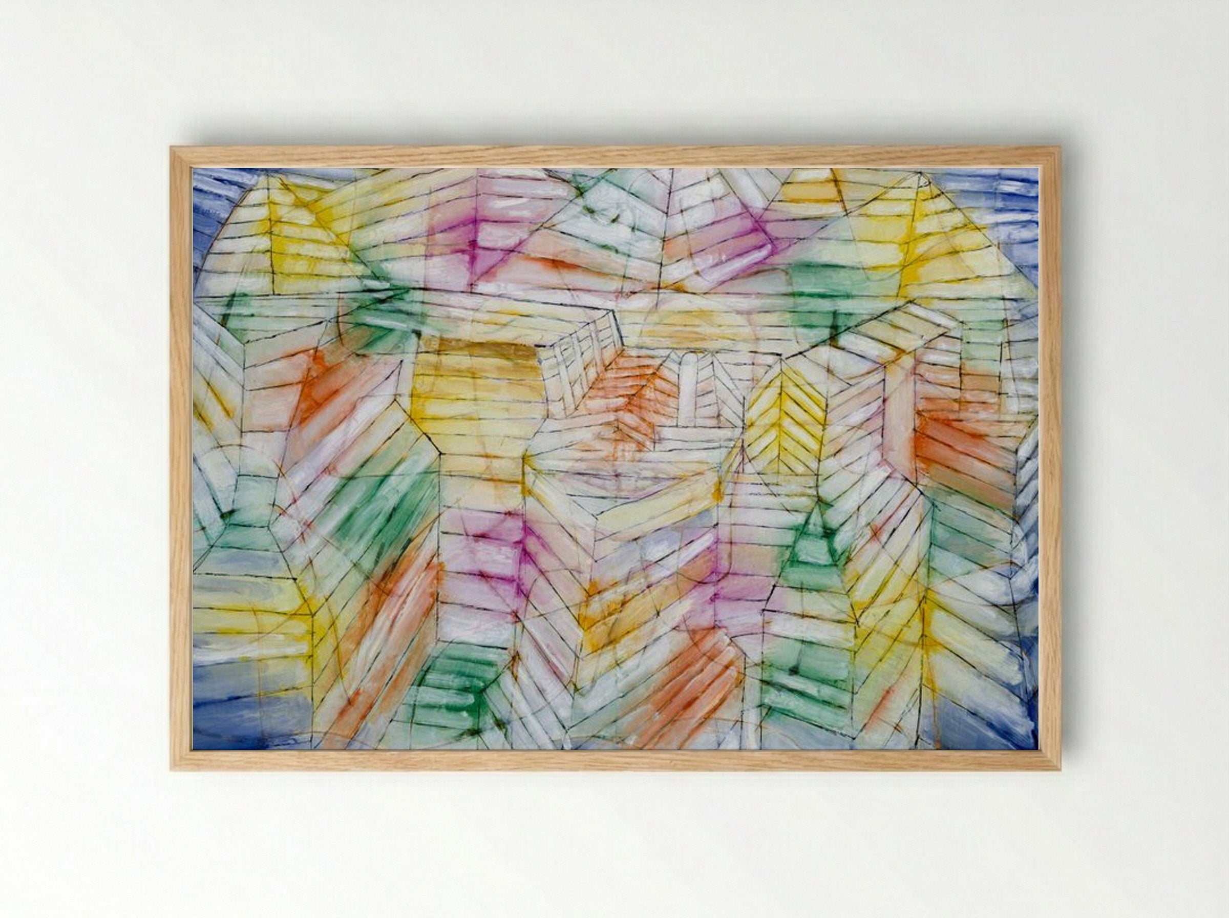 Theater, Mountain, Construction - Paul Klee - Framed Print Wood