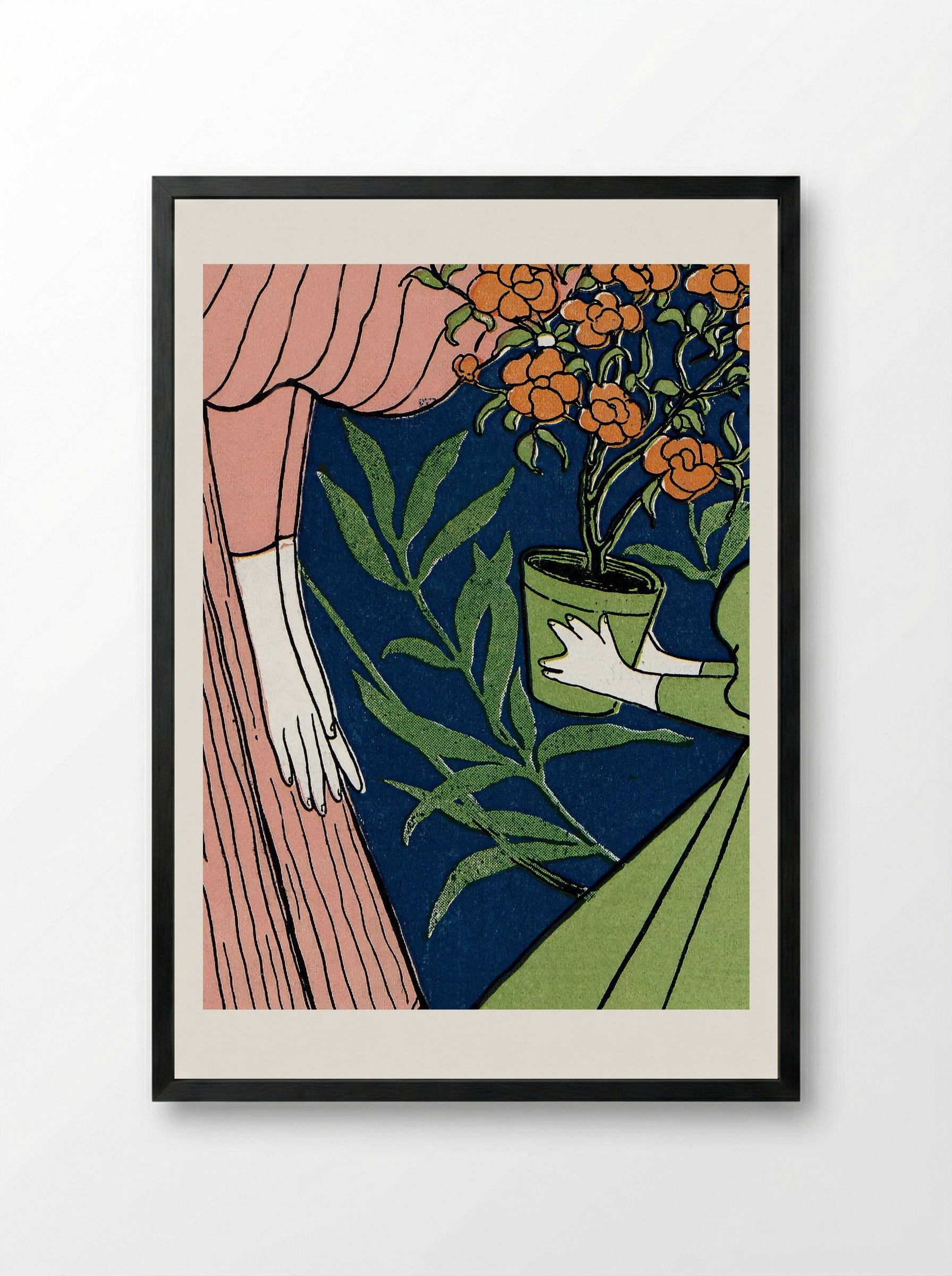 Jugend, Issue No. 40 - Josef Rudolf Witzel - Framed Print Black