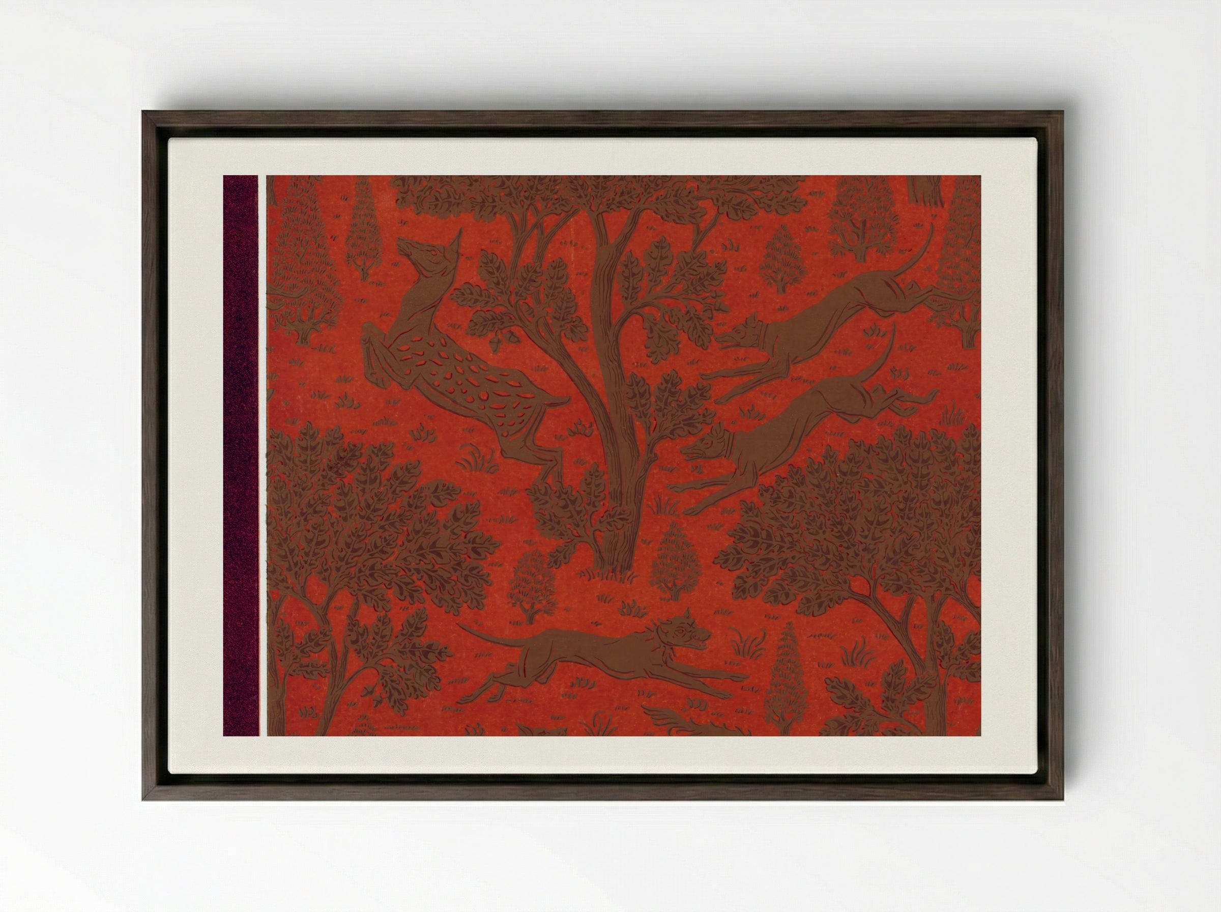 L'Animal dans la Décoration, Plate 36 - Maurice Pillard Verneuil - Framed Canvas Dark Wood
