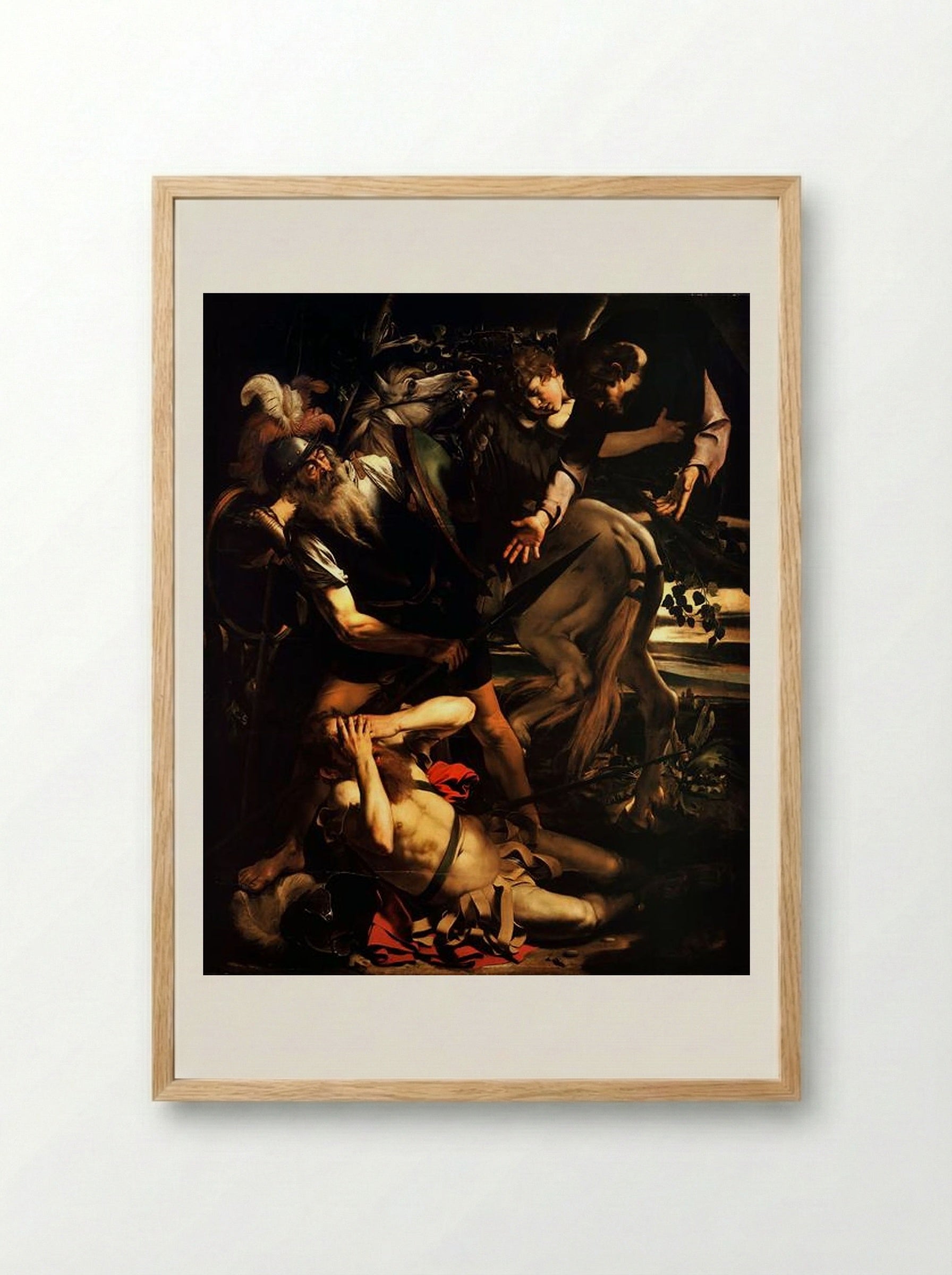 The Conversion of Saint Paul - Caravaggio - Framed Print Wood
