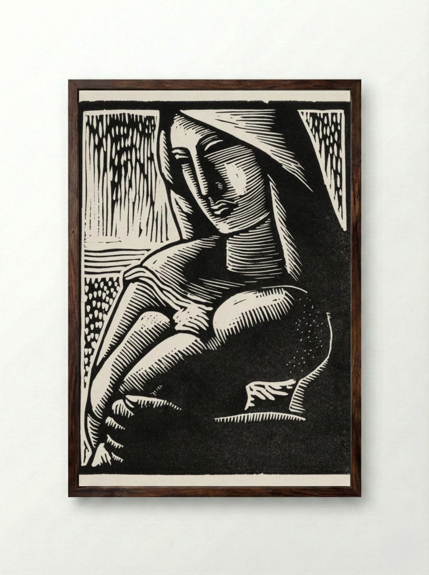 Mother - Mikuláš Galanda - Framed Print Dark Wood