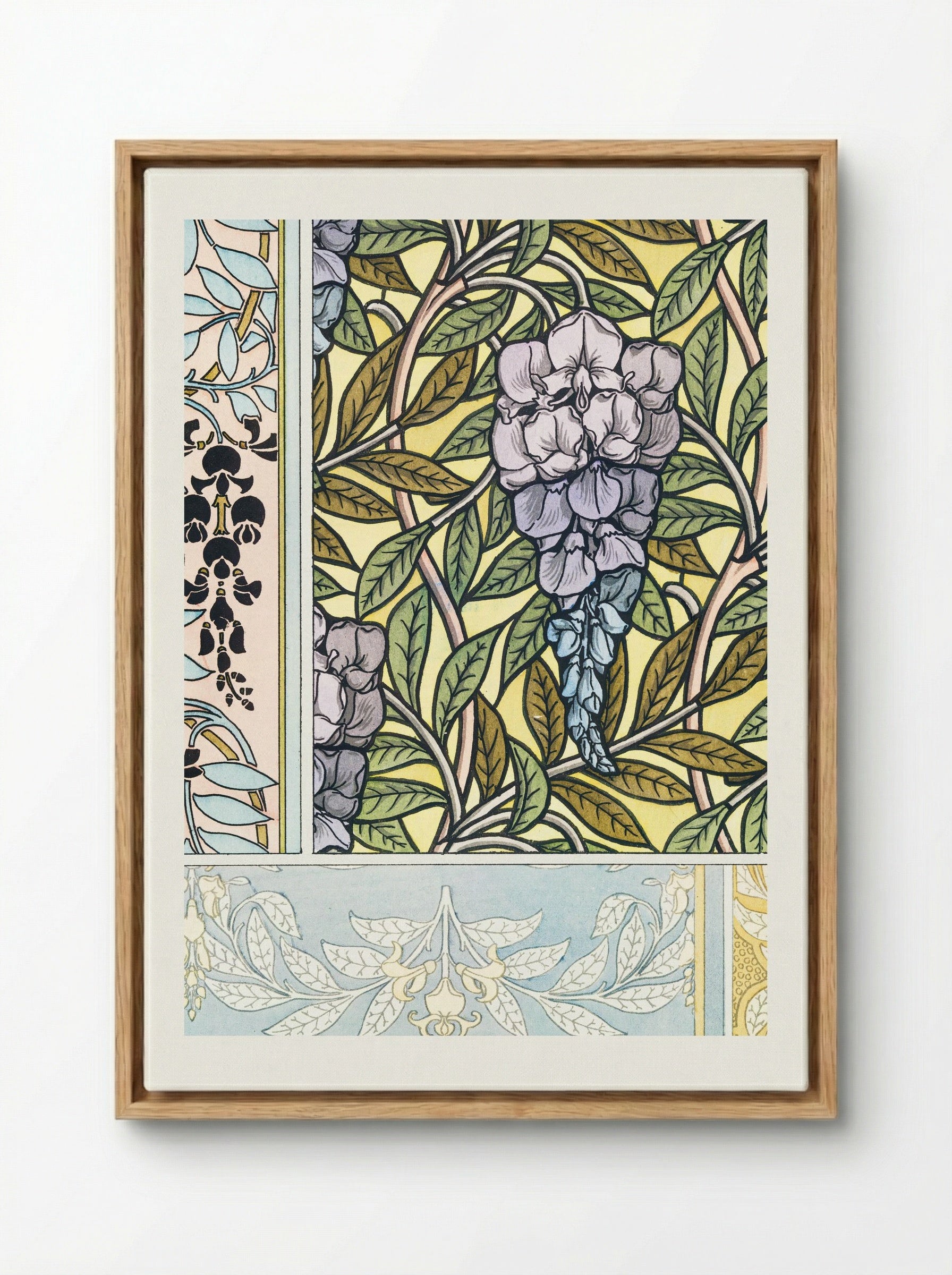 Glycine (Wisteria) from La Plante et ses Applications ornementales - Maurice Pillard Verneuil - Framed Canvas Wood