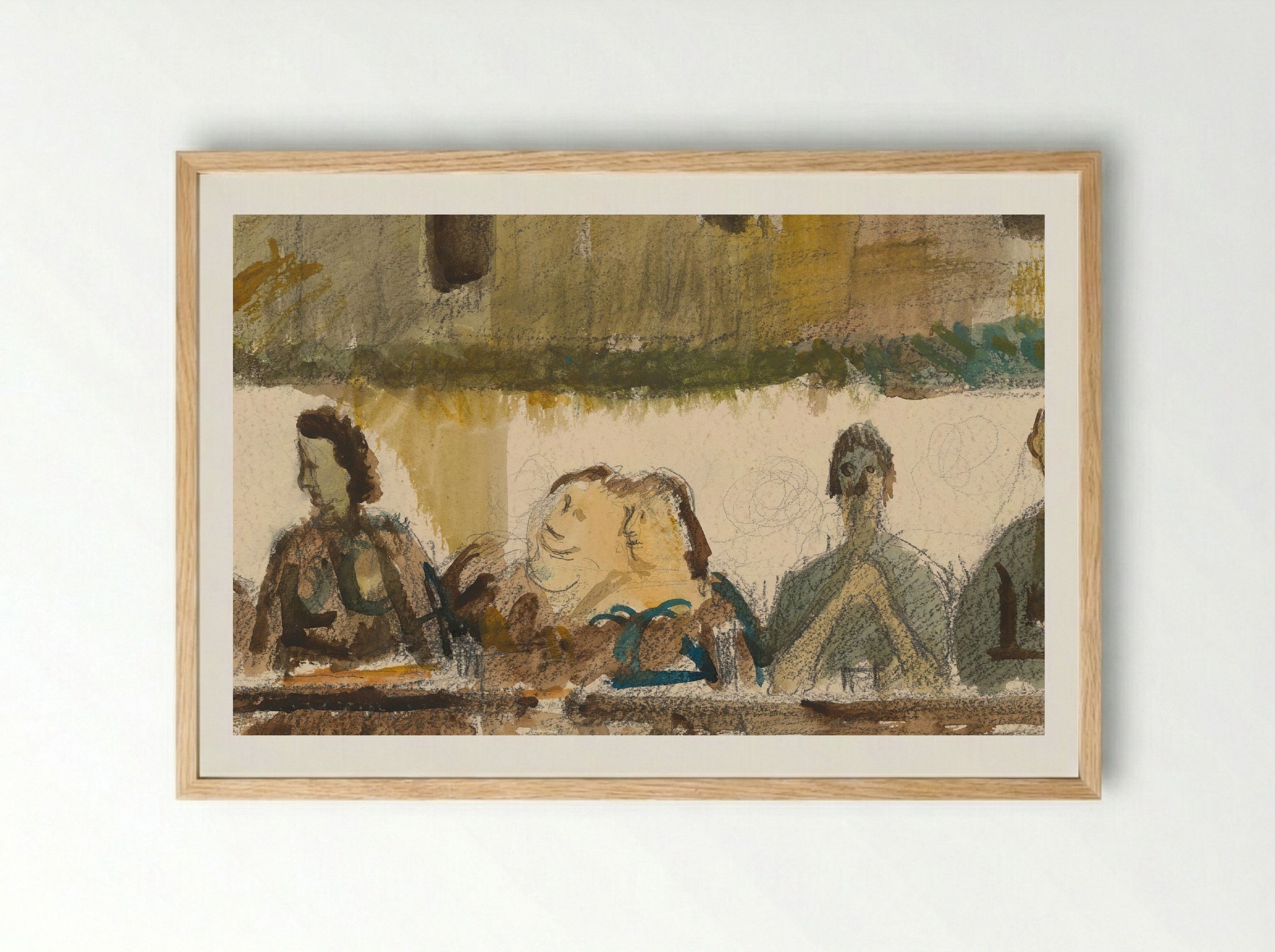 Feast in Front of the House - Cyprián Majerník - Framed Print Wood