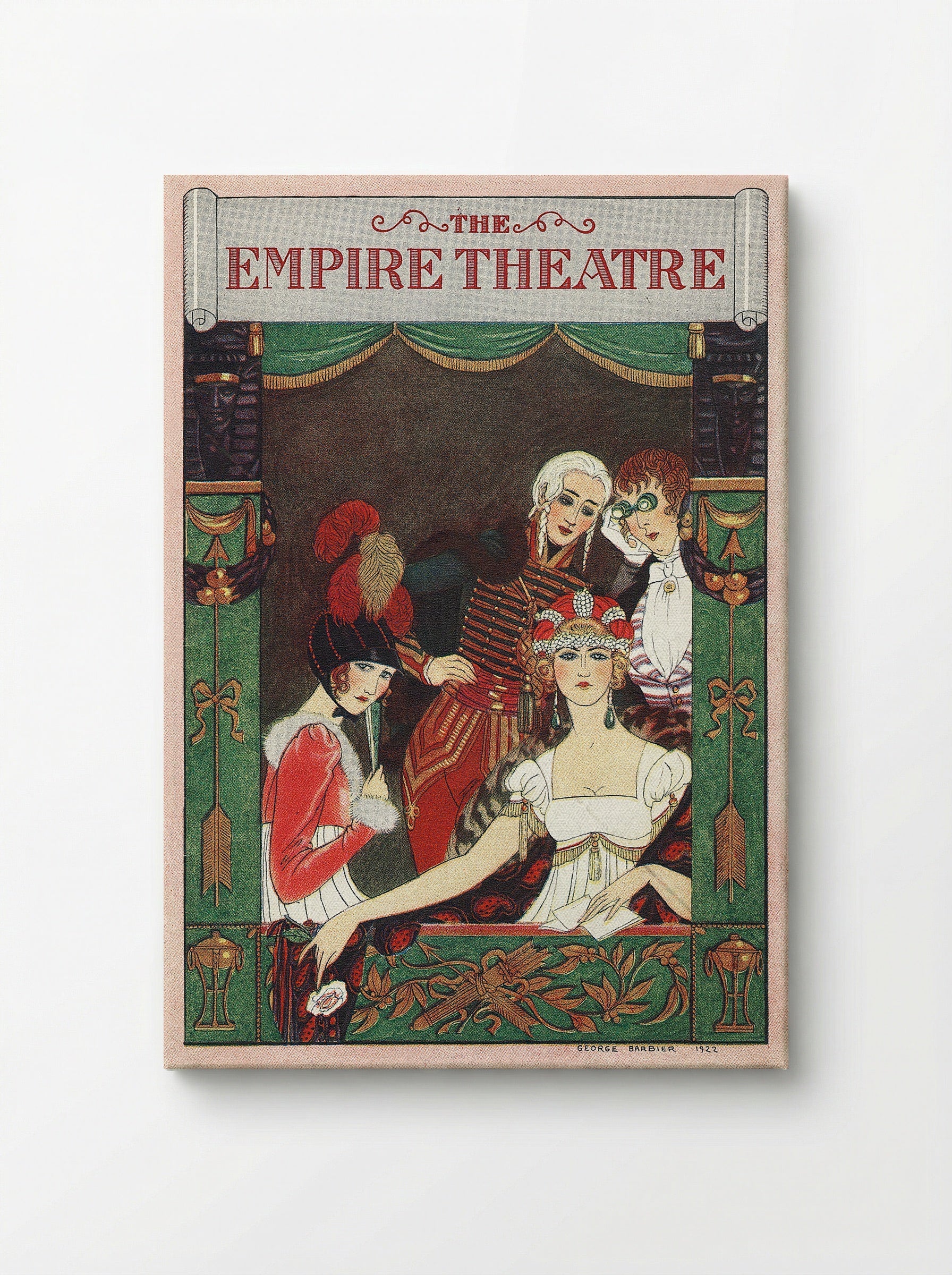 The Empire Theatre - George Barbier - Canvas
