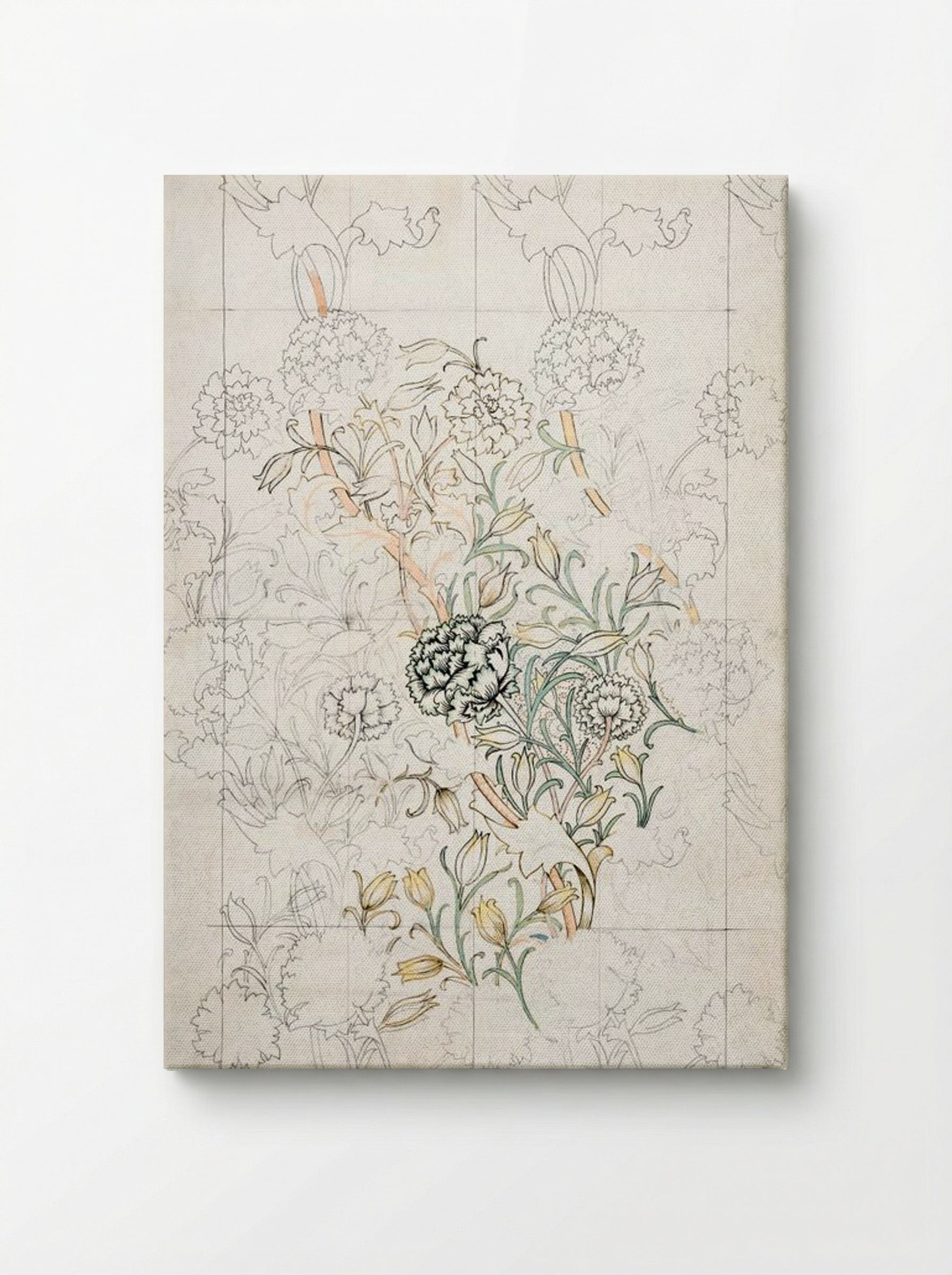 Study for 'Wild Tulip' Wallpaper - William Morris - Canvas