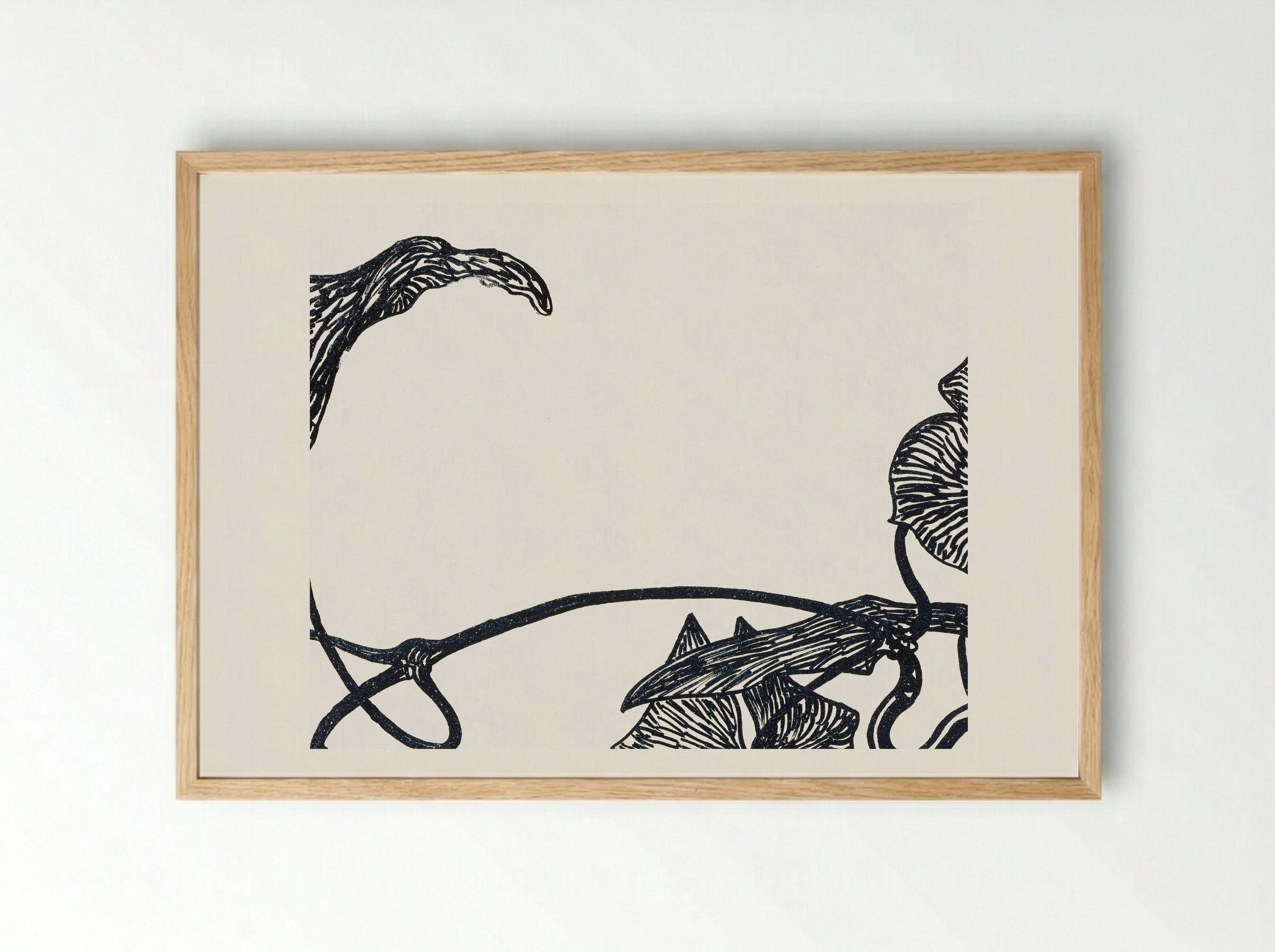 Augurkenplant (Cucumber Plant) - Theo van Hoytema - Framed Print Wood
