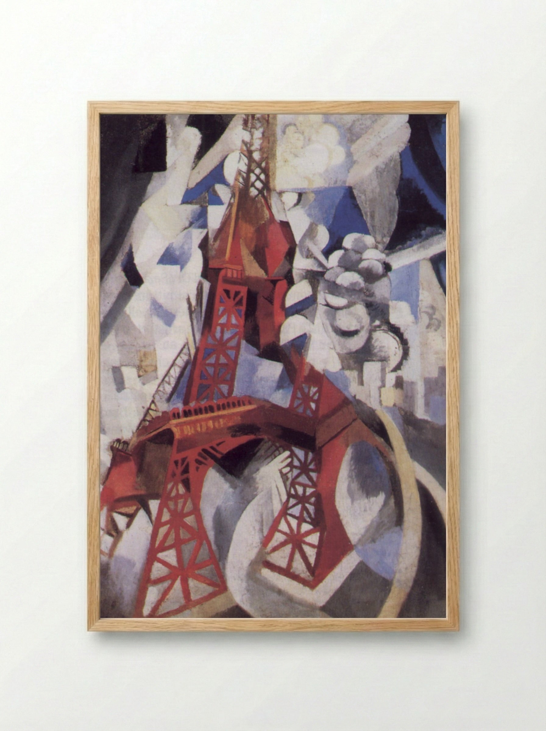 The Red Tower - Robert Delaunay - Framed Print Wood