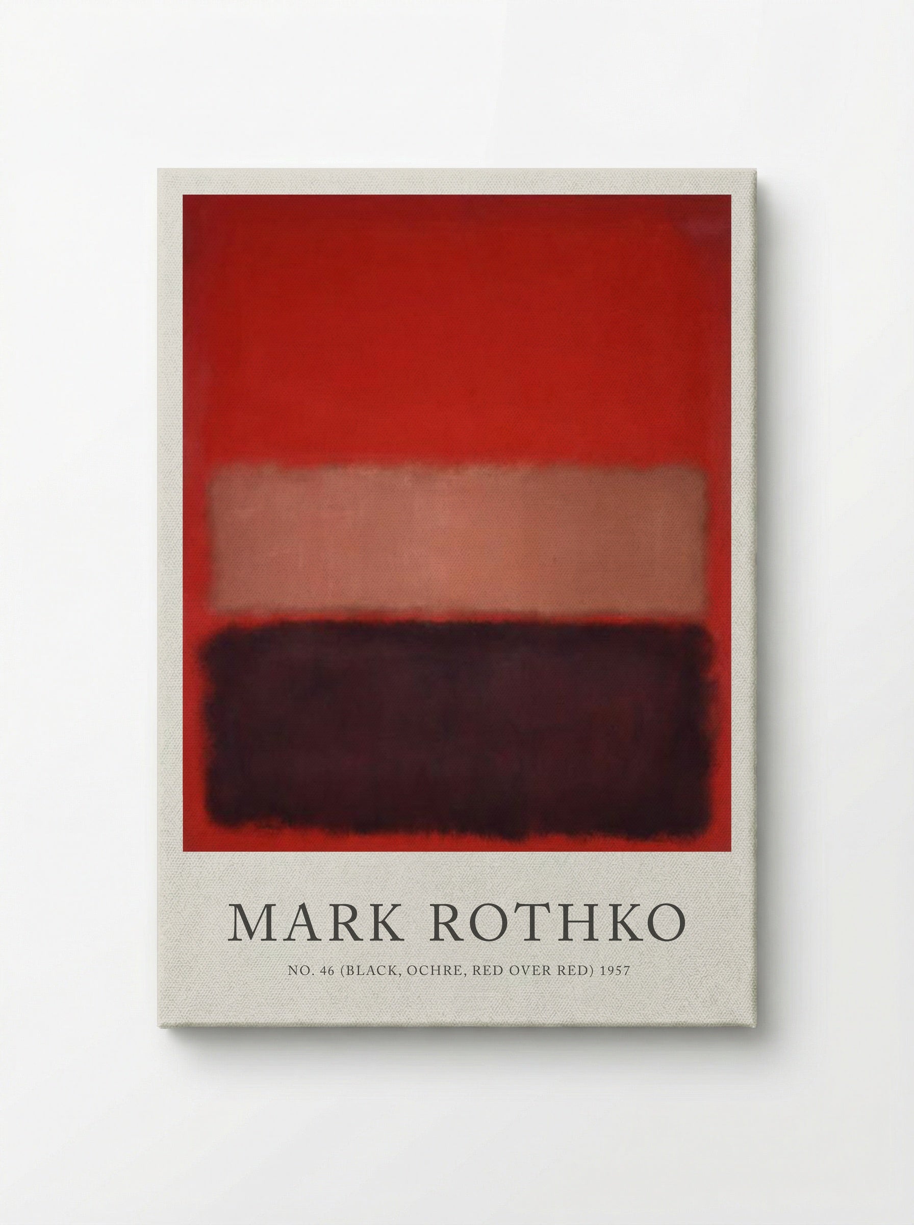 No. 46 (Black, Ochre, Red over Red) - Mark Rothko - Canvas