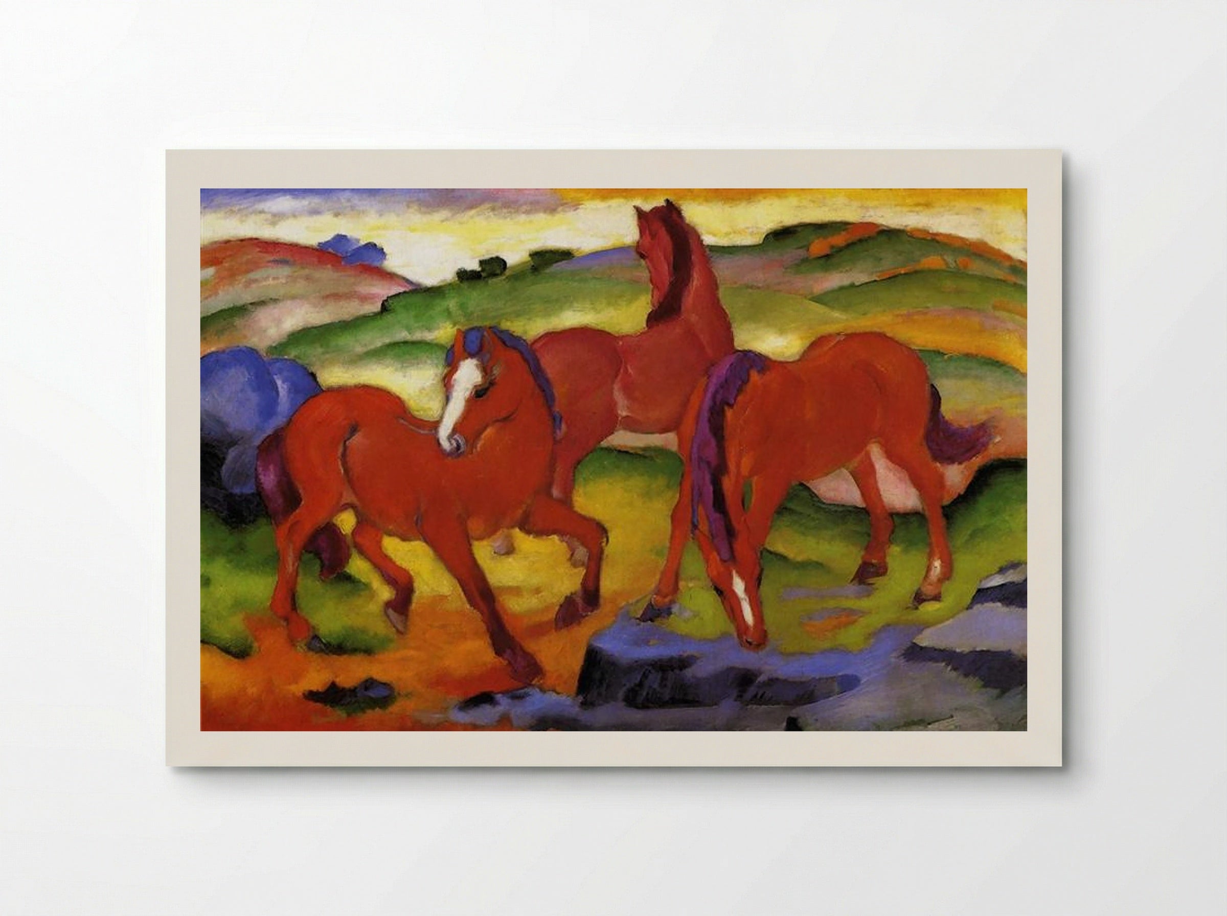 Grazing Horses IV (The Red Horses) - Franz Marc - Poster