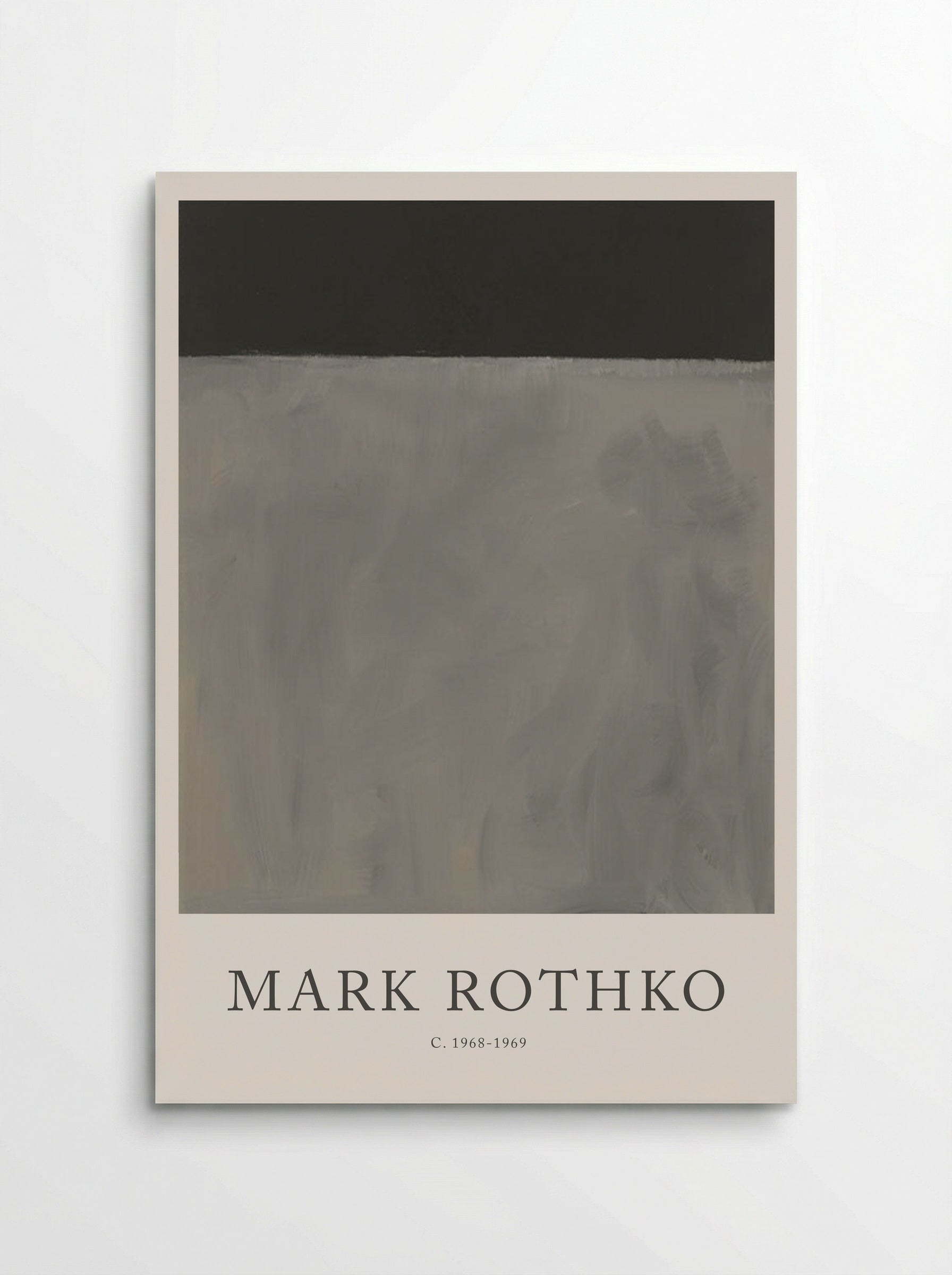 Untitled (Grey and Black) - Mark Rothko - Poster