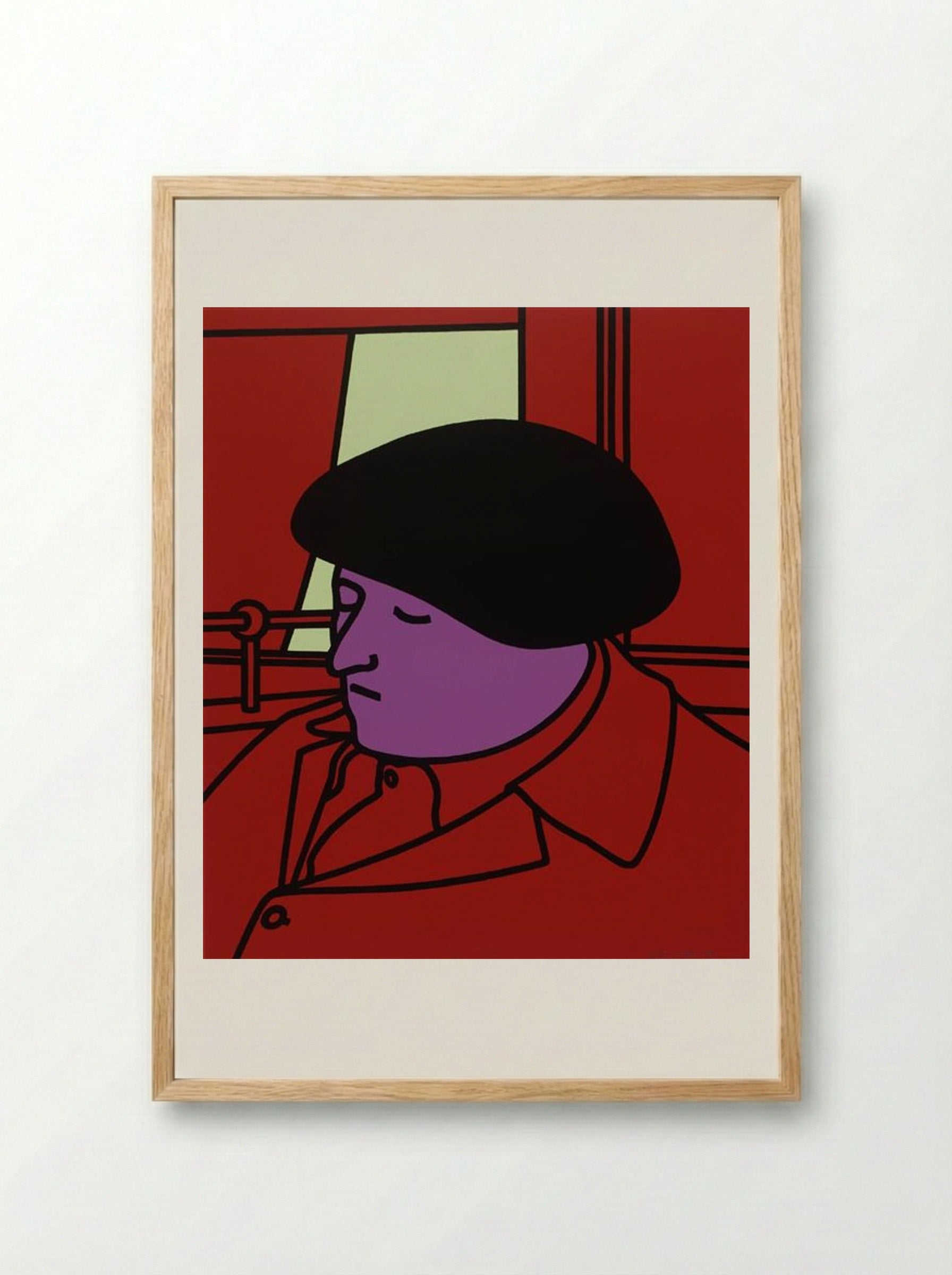 Portrait of a Frenchman - Patrick Caulfield - Framed Print Wood