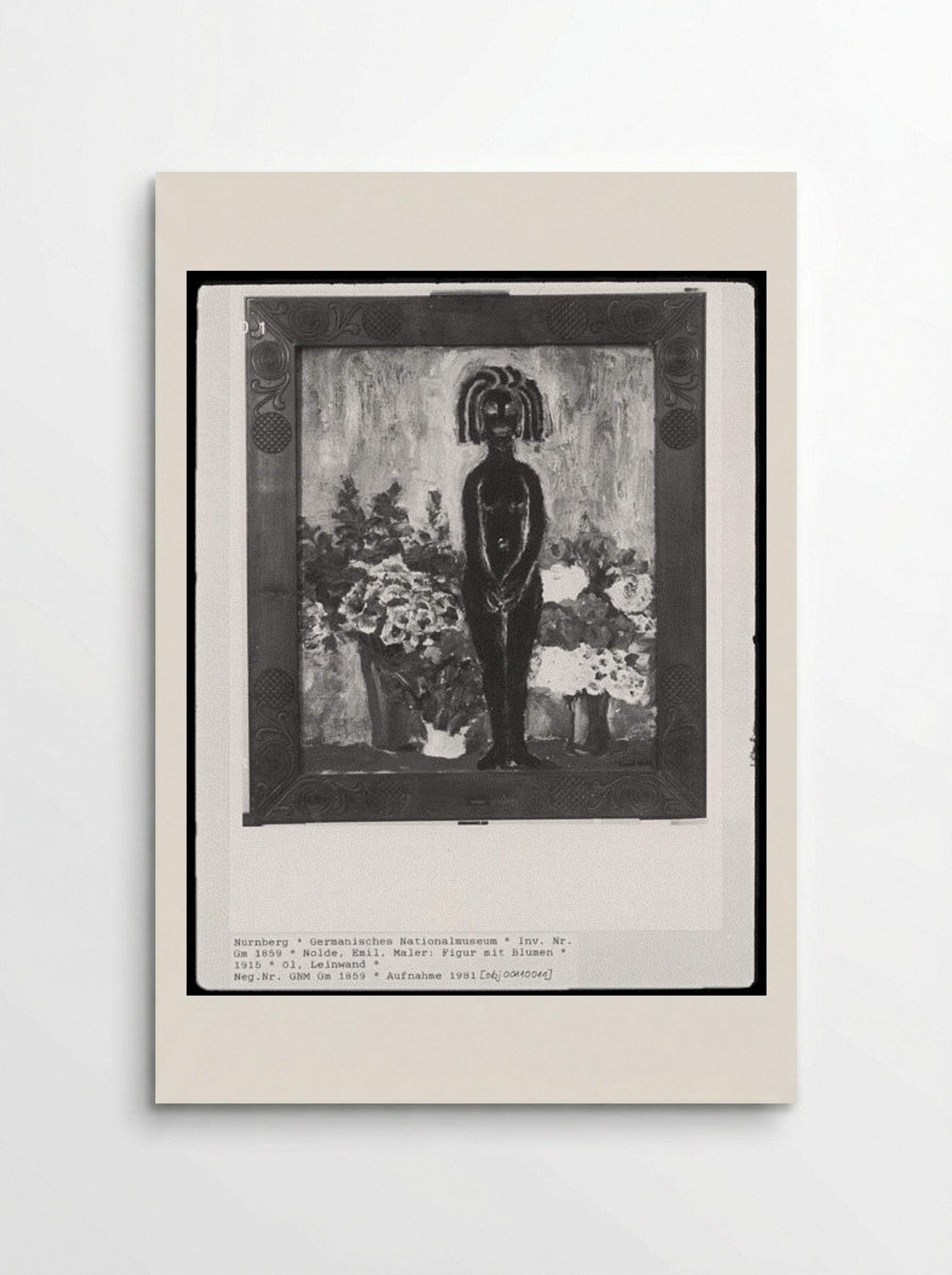 Figure with Flowers - Emil Nolde - Poster