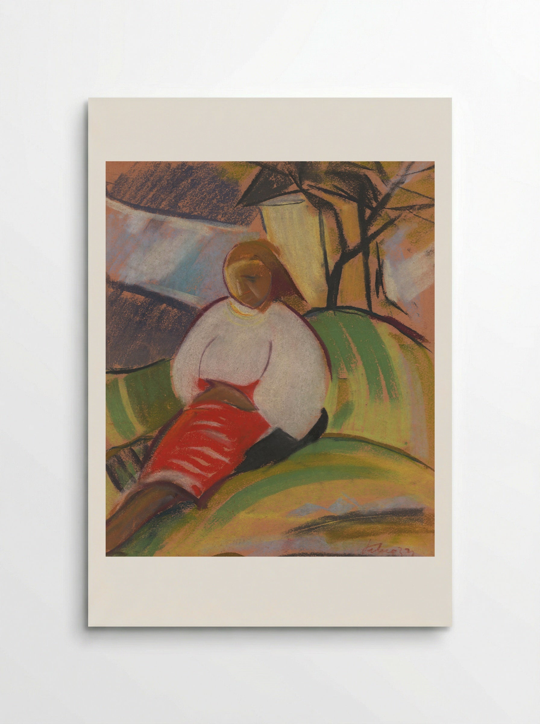 Girl in a Red Skirt - Zolo Palugyay - Poster