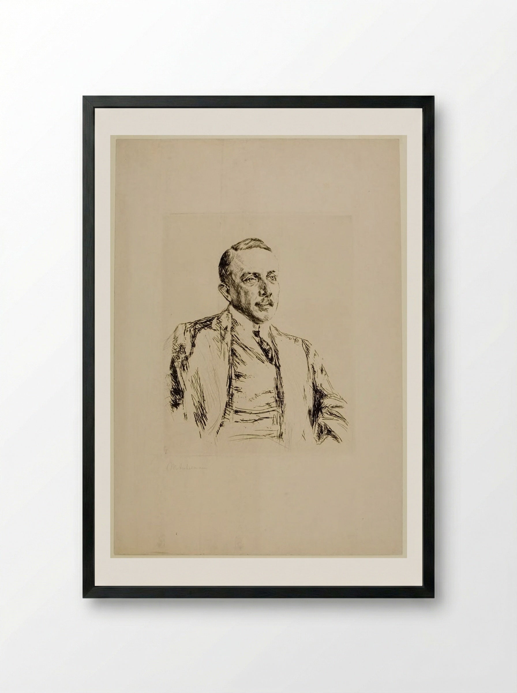 Richard von Kühlmann - Max Liebermann - Framed Print Black