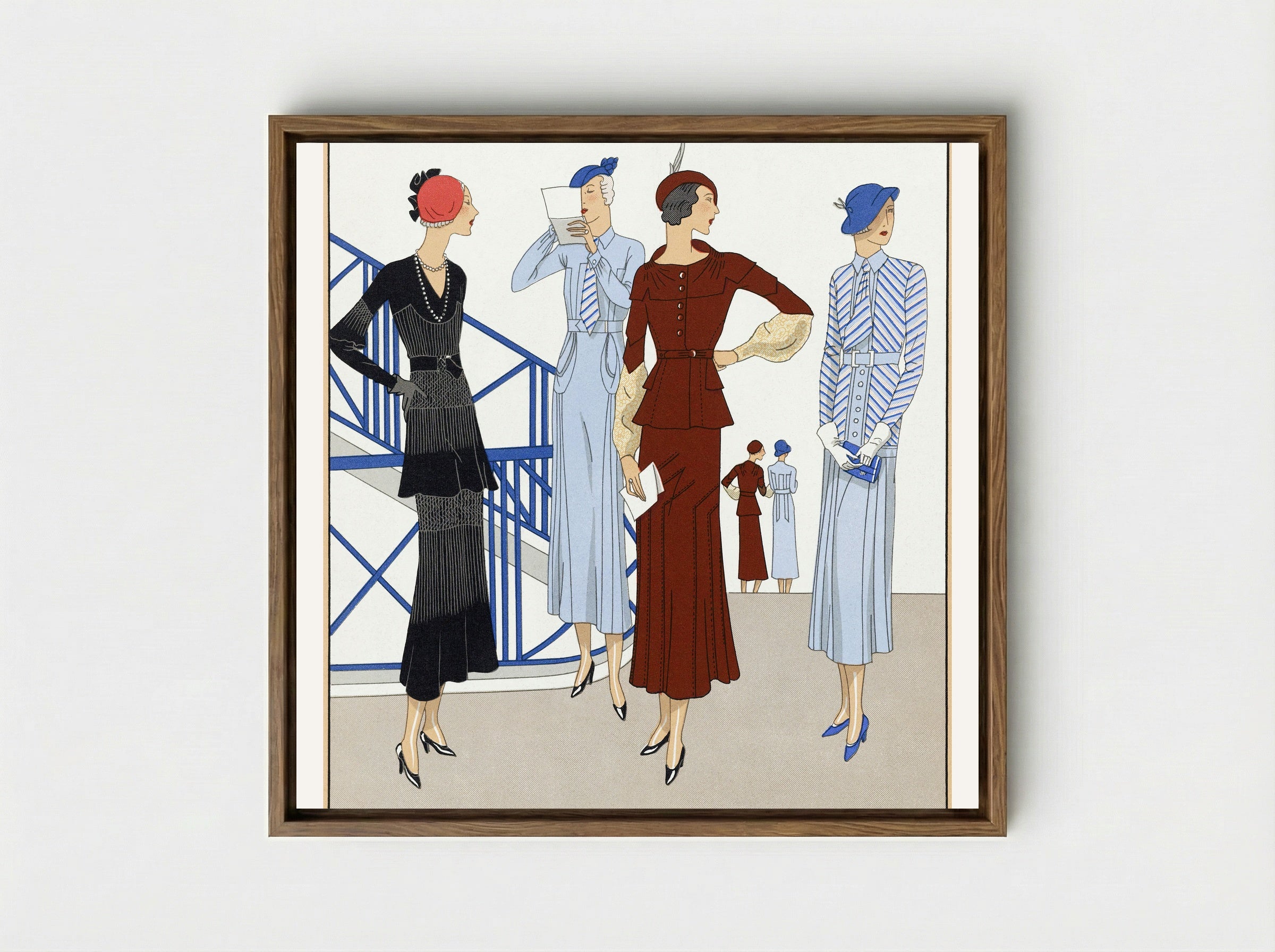 Ladieswear, 1932 - Martial et Armand and Bernard et Cie - Framed Canvas Wood