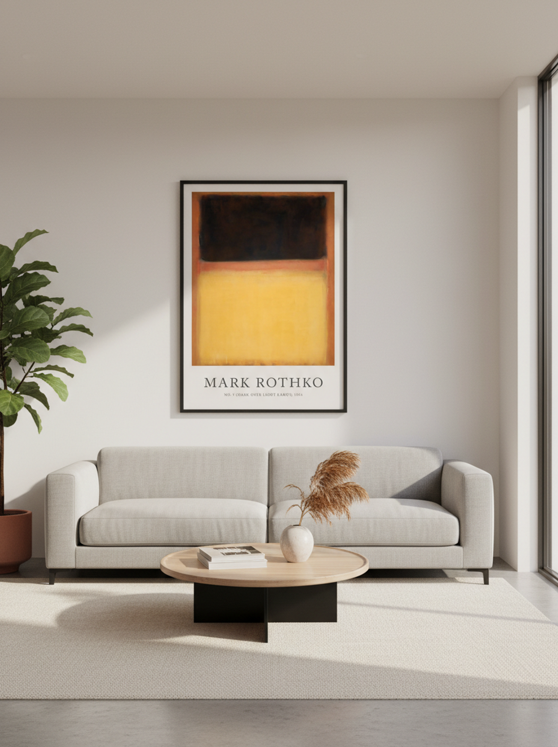 No. 9 (Dark Over Light Earth) - Mark Rothko - Lifestyle
