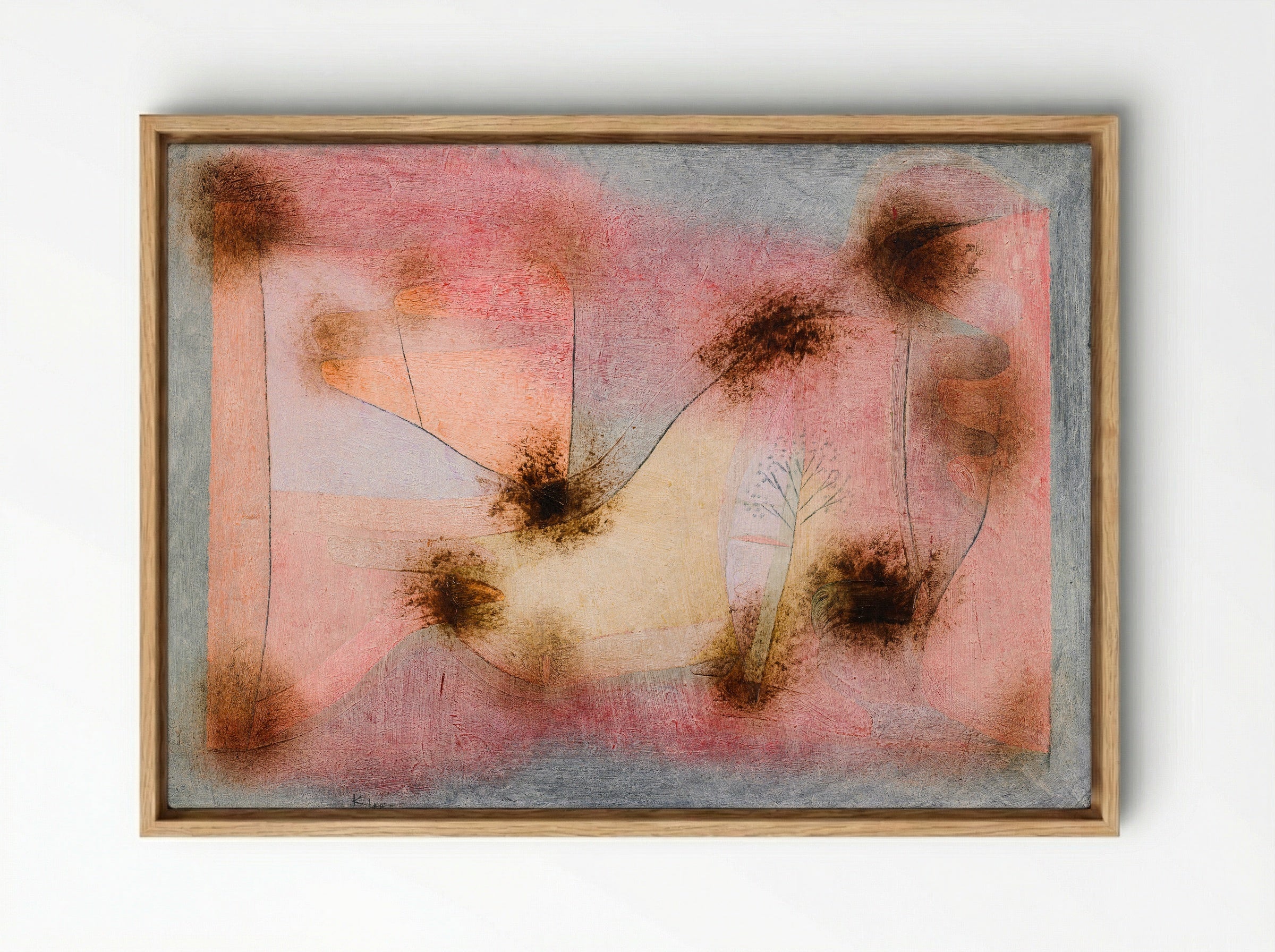 Hardy Plants - Paul Klee - Framed Canvas Wood