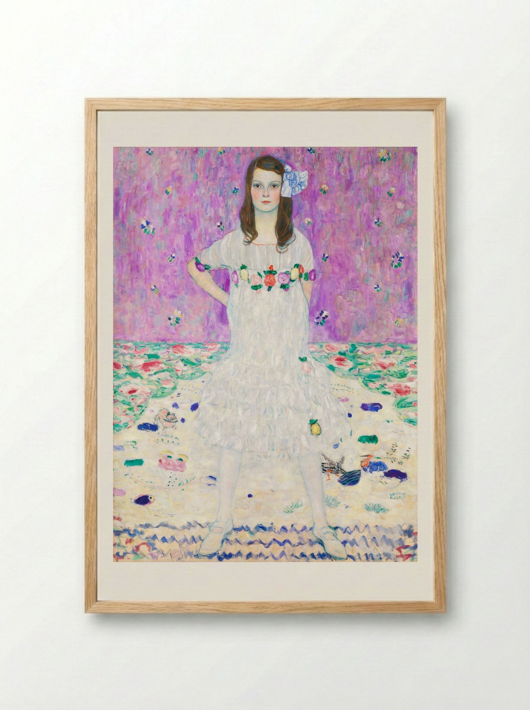Mäda Primavesi - Gustav Klimt - Framed Print Wood