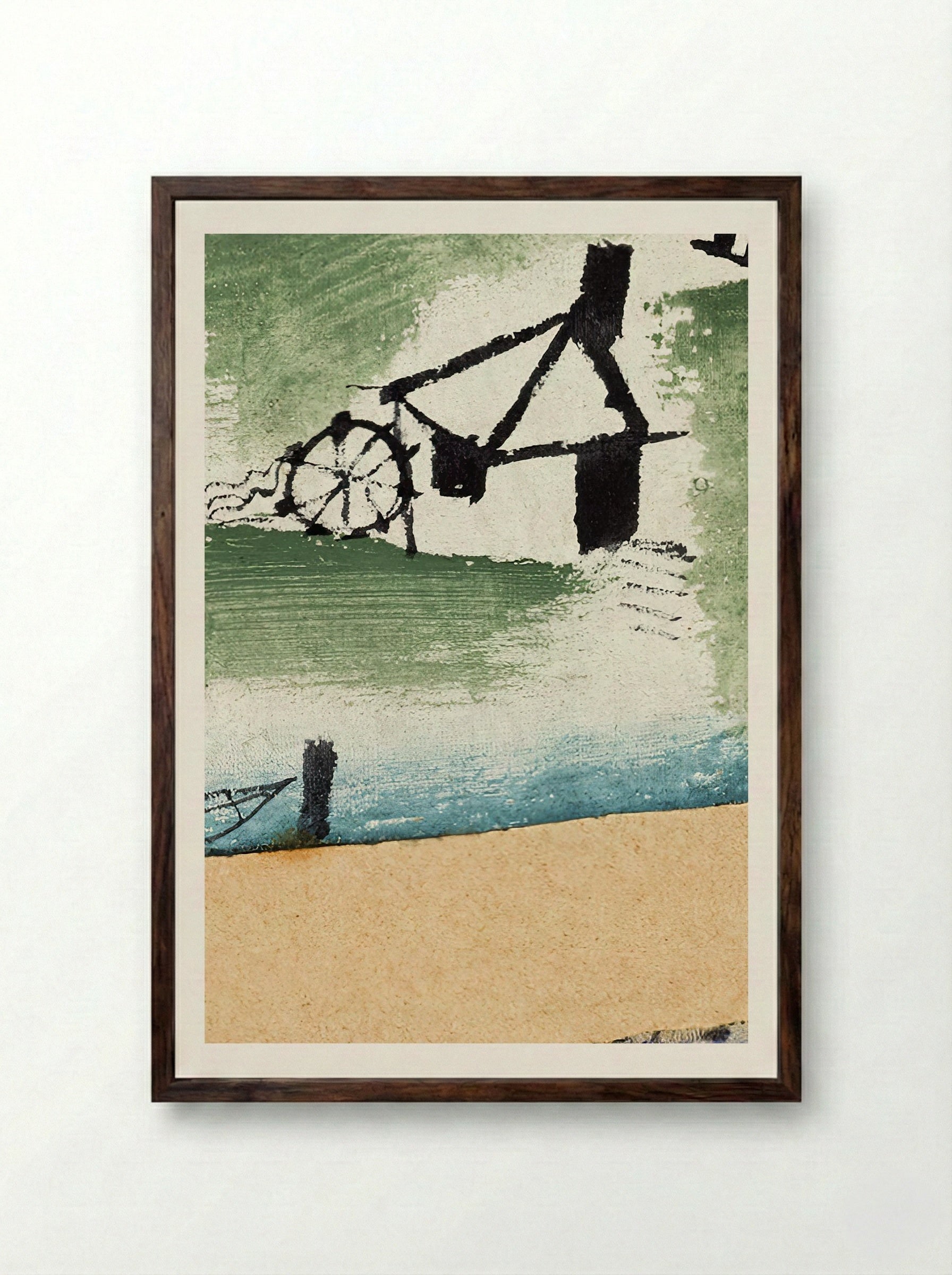 Tomcat's Turf - Paul Klee - Framed Print Dark Wood