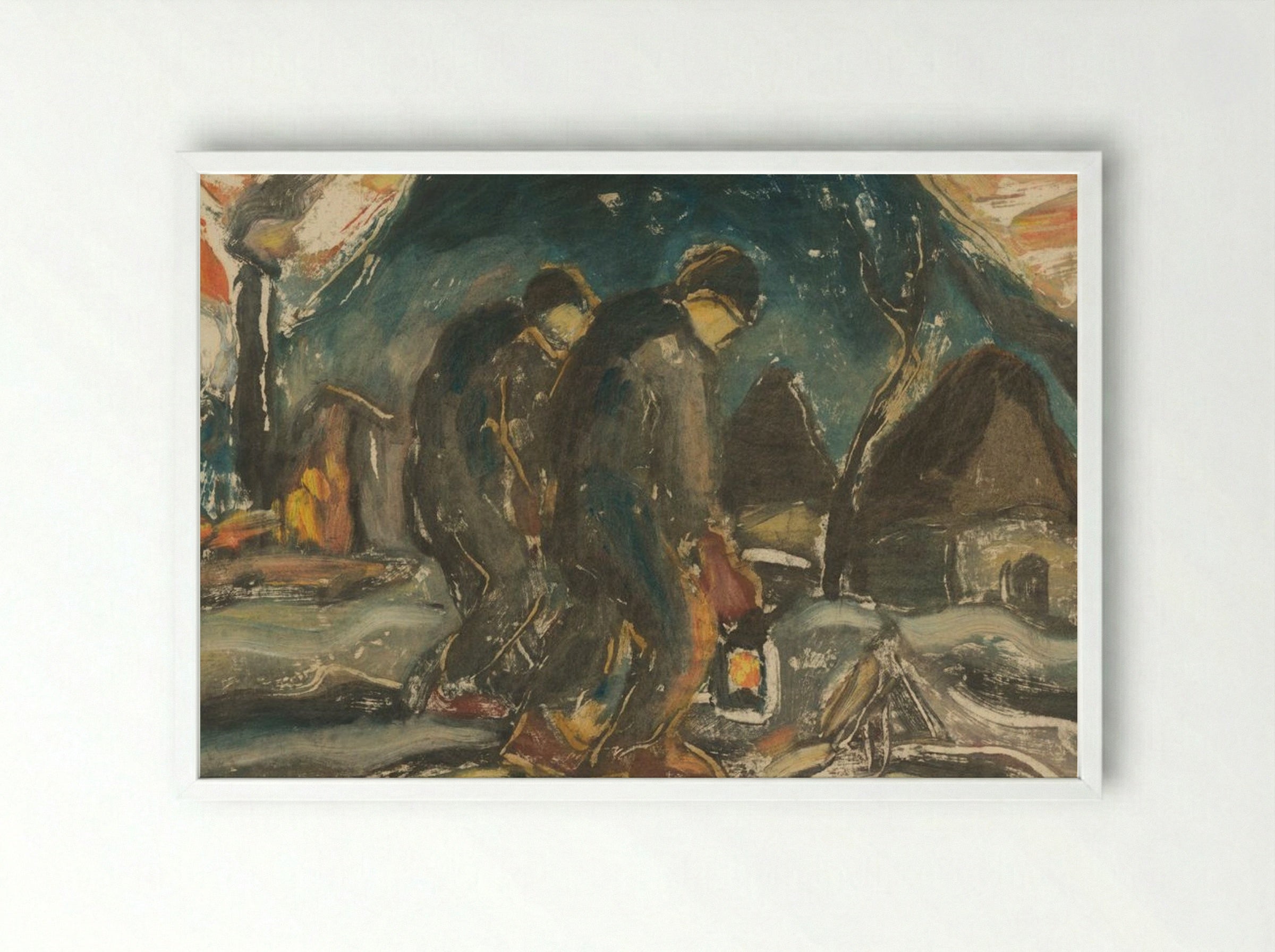 Night Walkers - Zolo Palugyay - Framed Print White