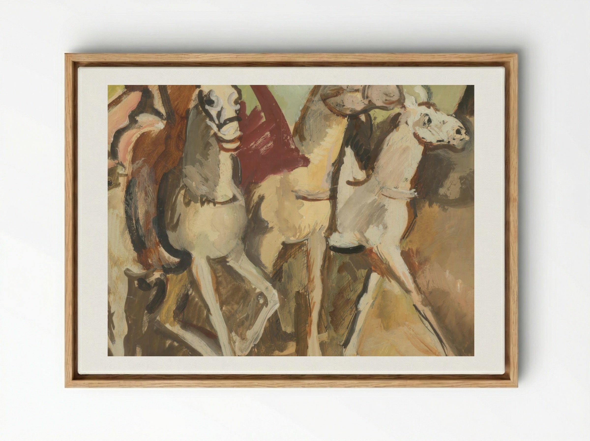 Horse Riders - Cyprián Majerník - Framed Canvas Wood