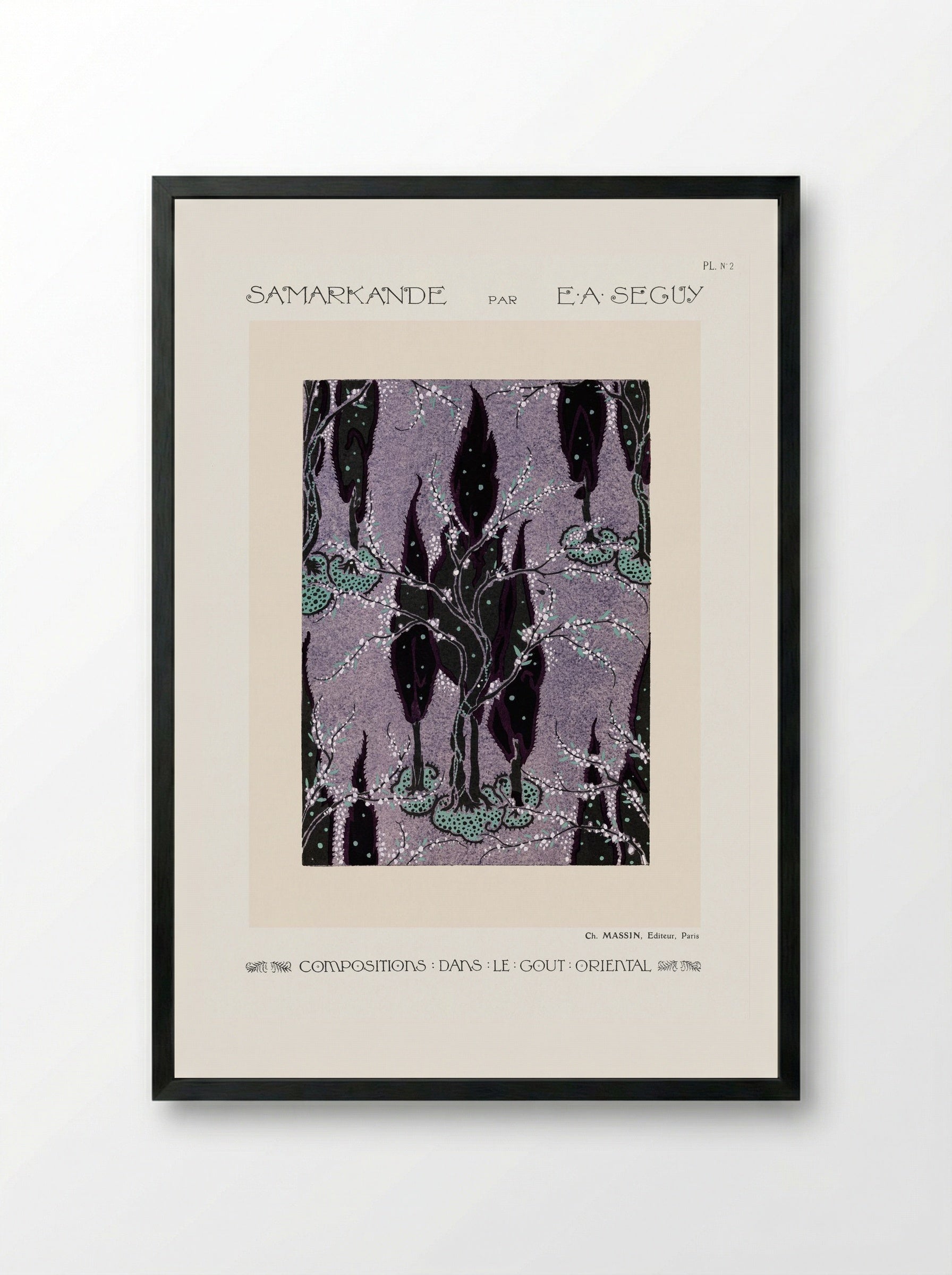 Samarkande, Plate No. 2 - Émile-Allain Séguy - Framed Print Black