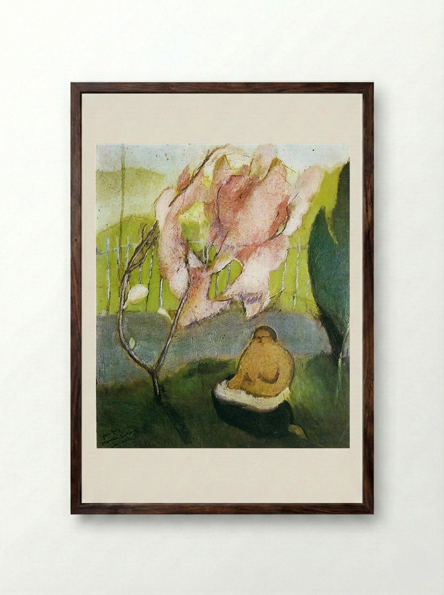 Japanese Apple Tree - Marcel Duchamp - Framed Print Dark Wood