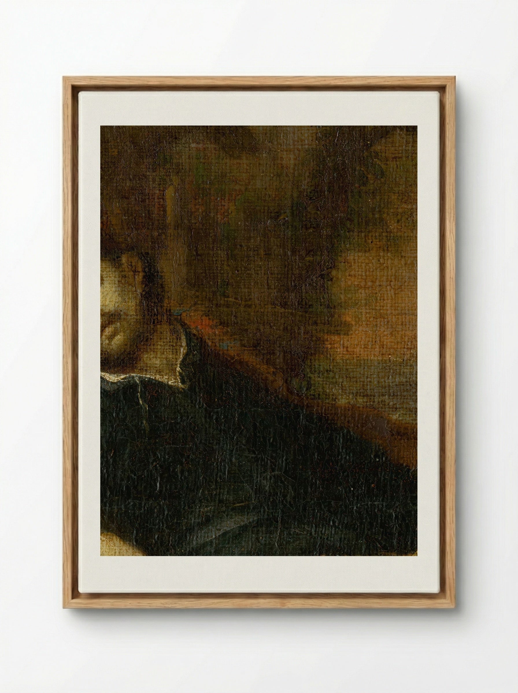 The Death of Saint Francis - Fine Art Print - Framed Canvas Wood