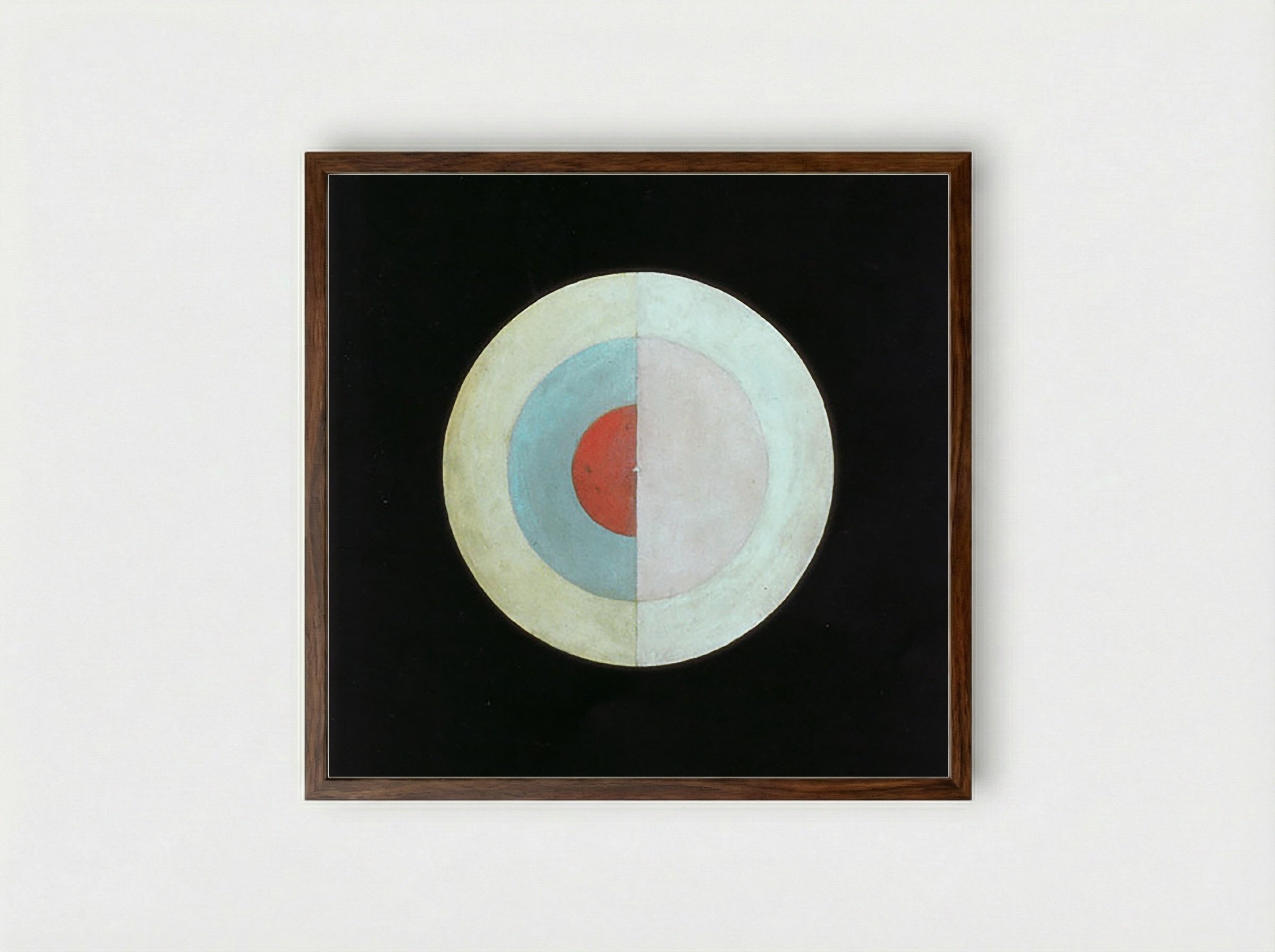The Swan No. 16 - Hilma af Klint - Framed Print Dark Wood