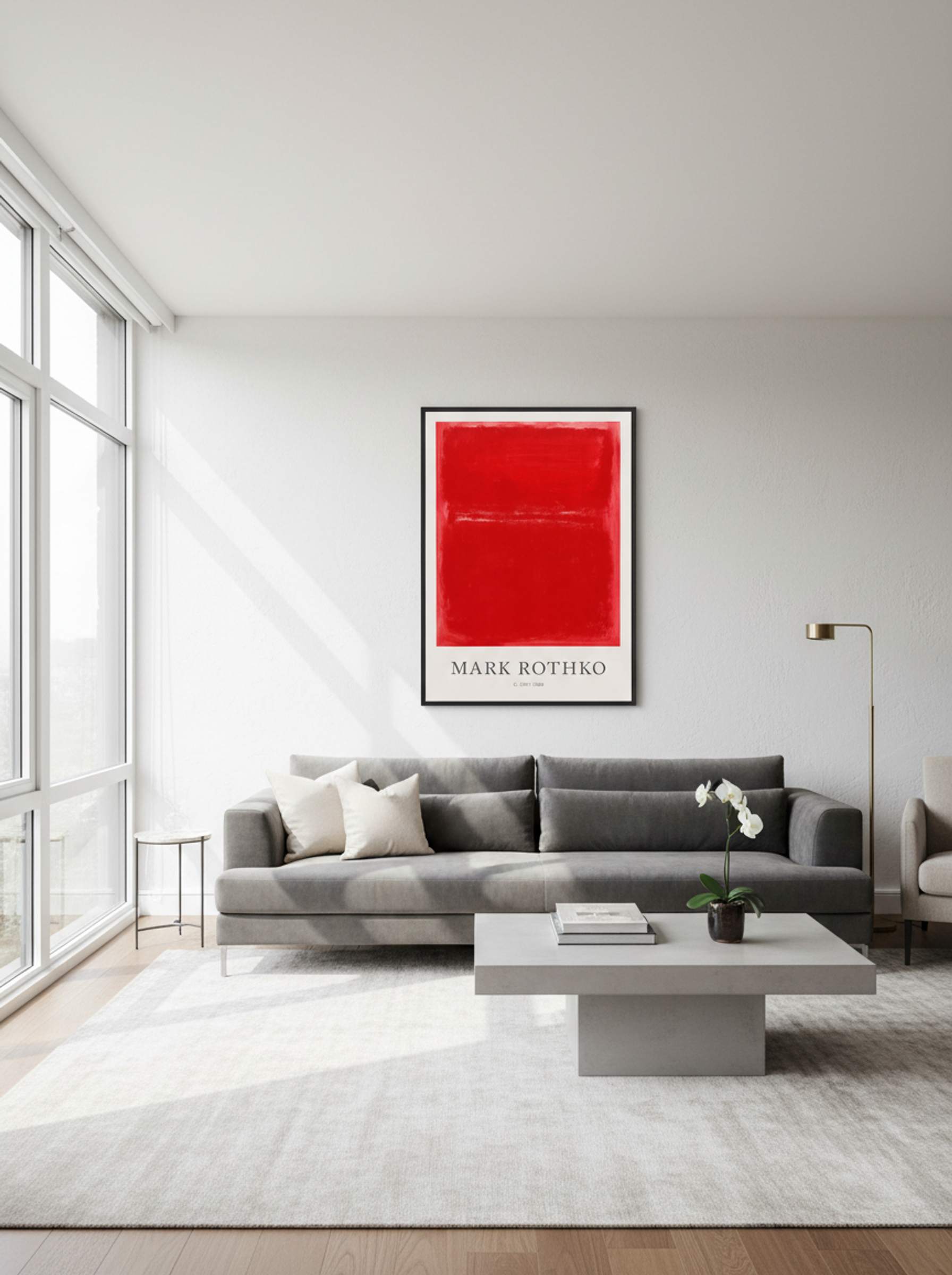 Untitled (Red Rectangle) - Mark Rothko - Lifestyle