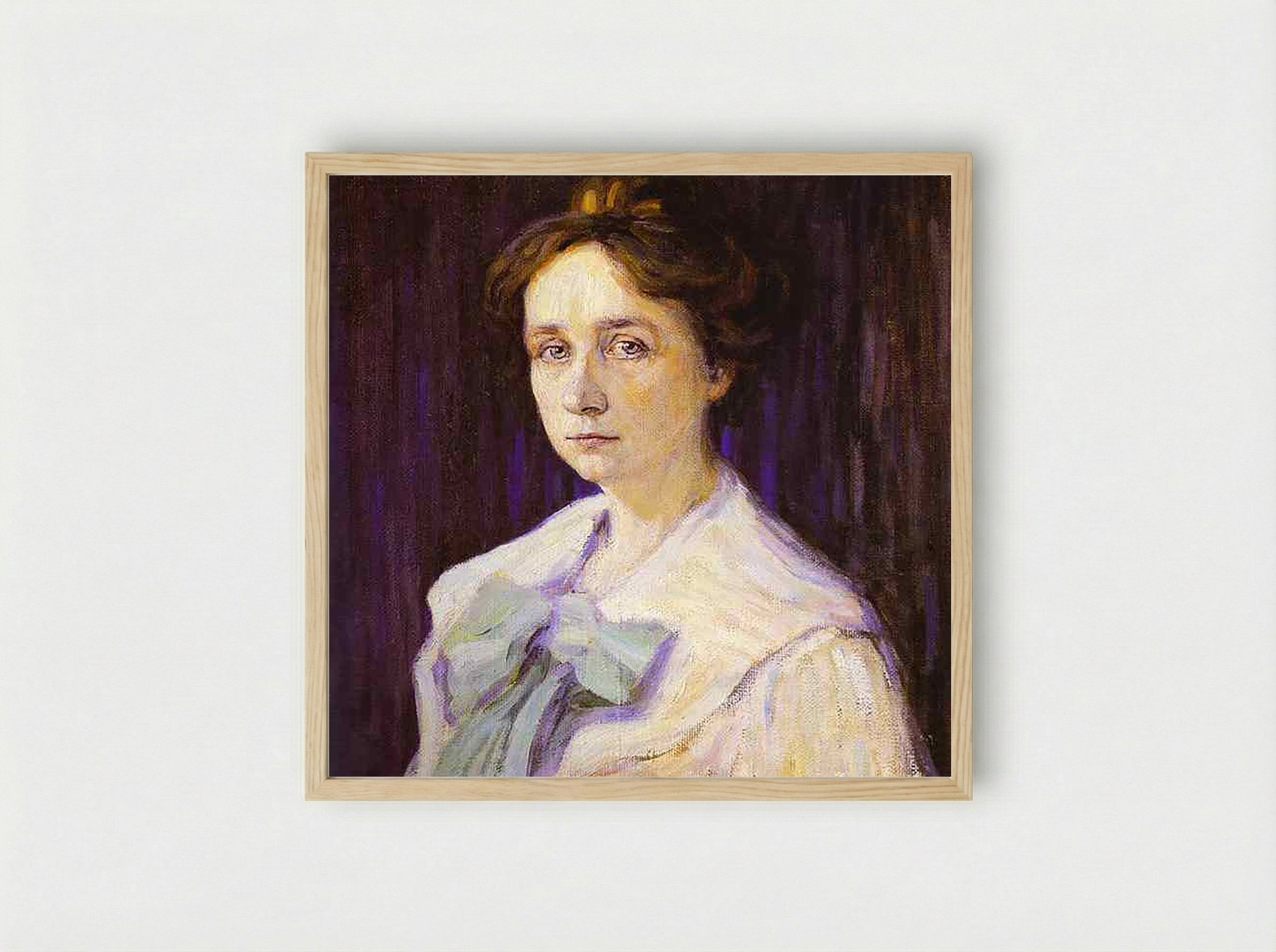 Portrait of Marianne Werefkin - Gabriele Münter - Framed Print Wood