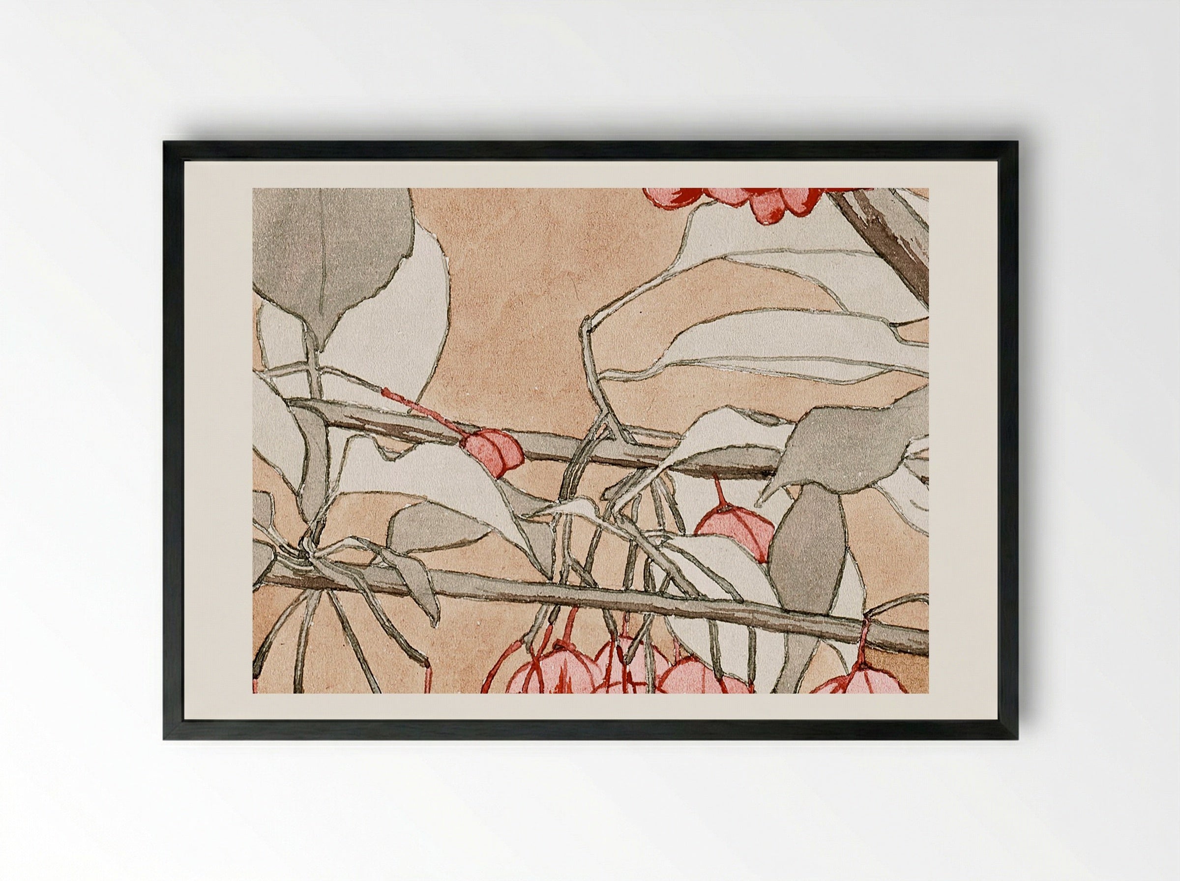 Burning Bush - Hannah Borger Overbeck - Framed Print Black