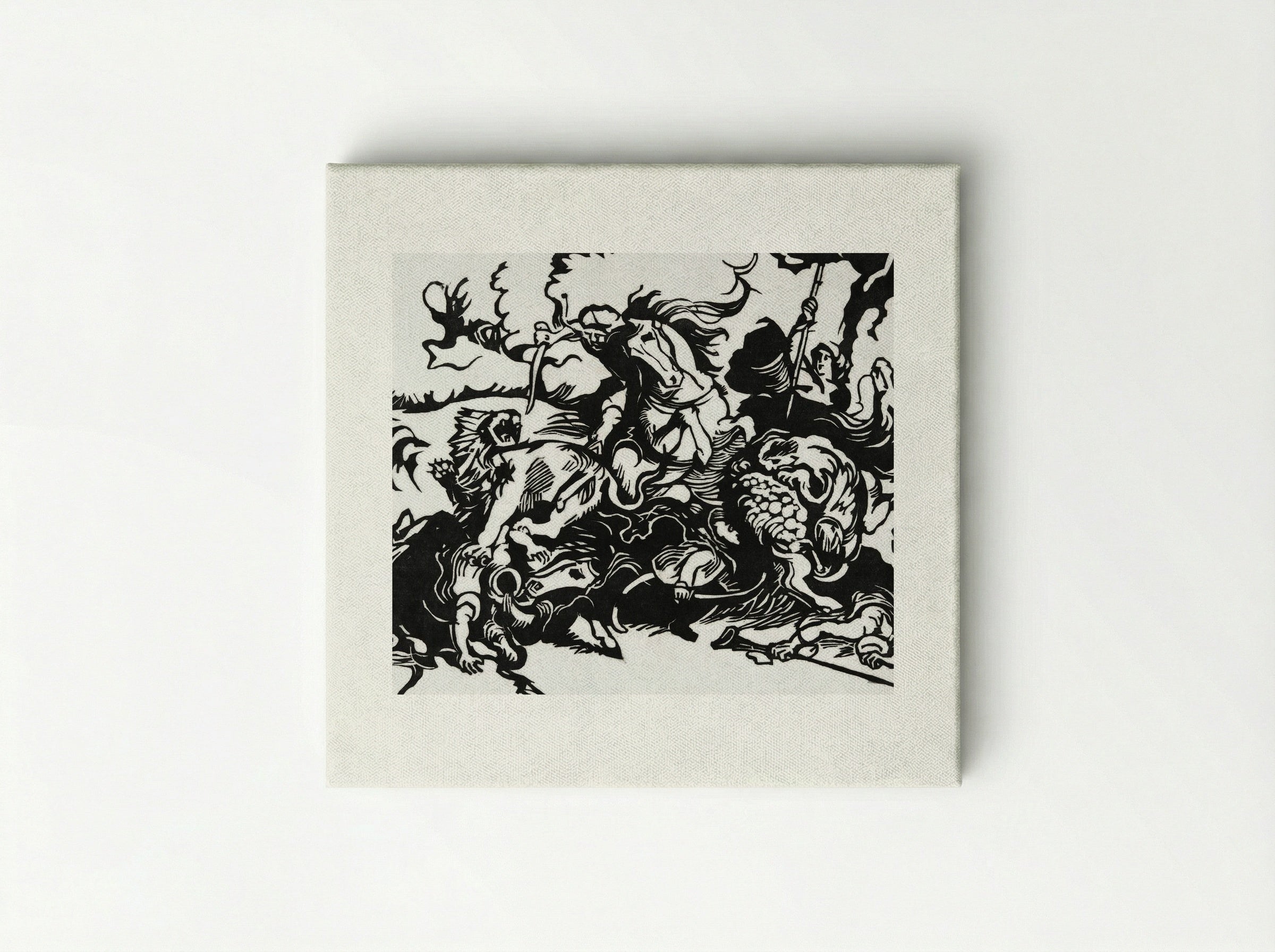 Lion Hunt - Franz Marc - Canvas