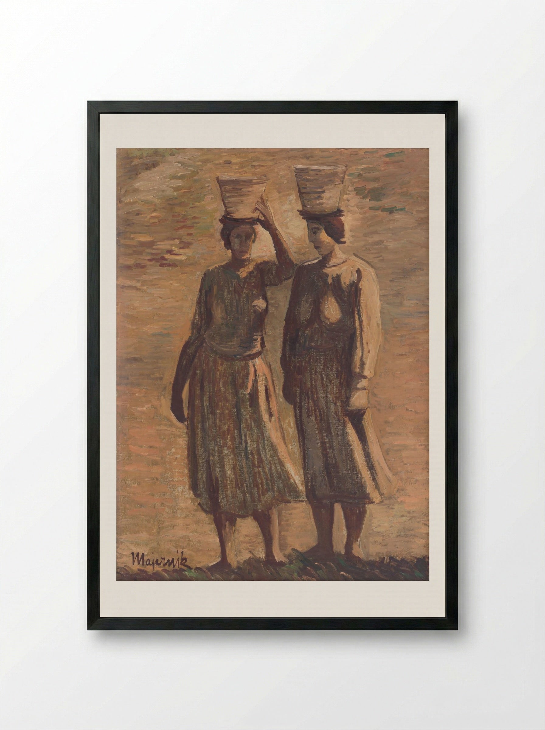 Water Bearers - Cyprián Majerník - Framed Print Black